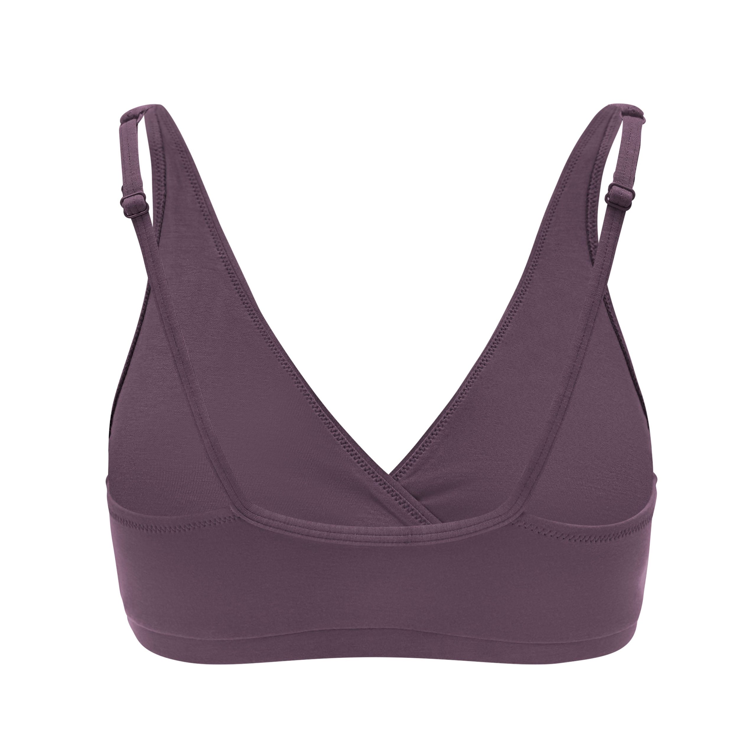 Women's Cross Front Bralette in Currant - Image 4