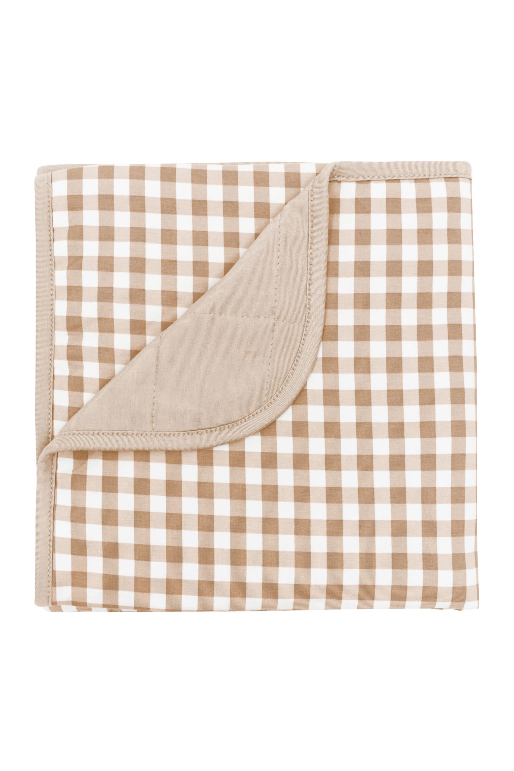 Baby Blanket in Gingham Bisque 1.0 - Image 2