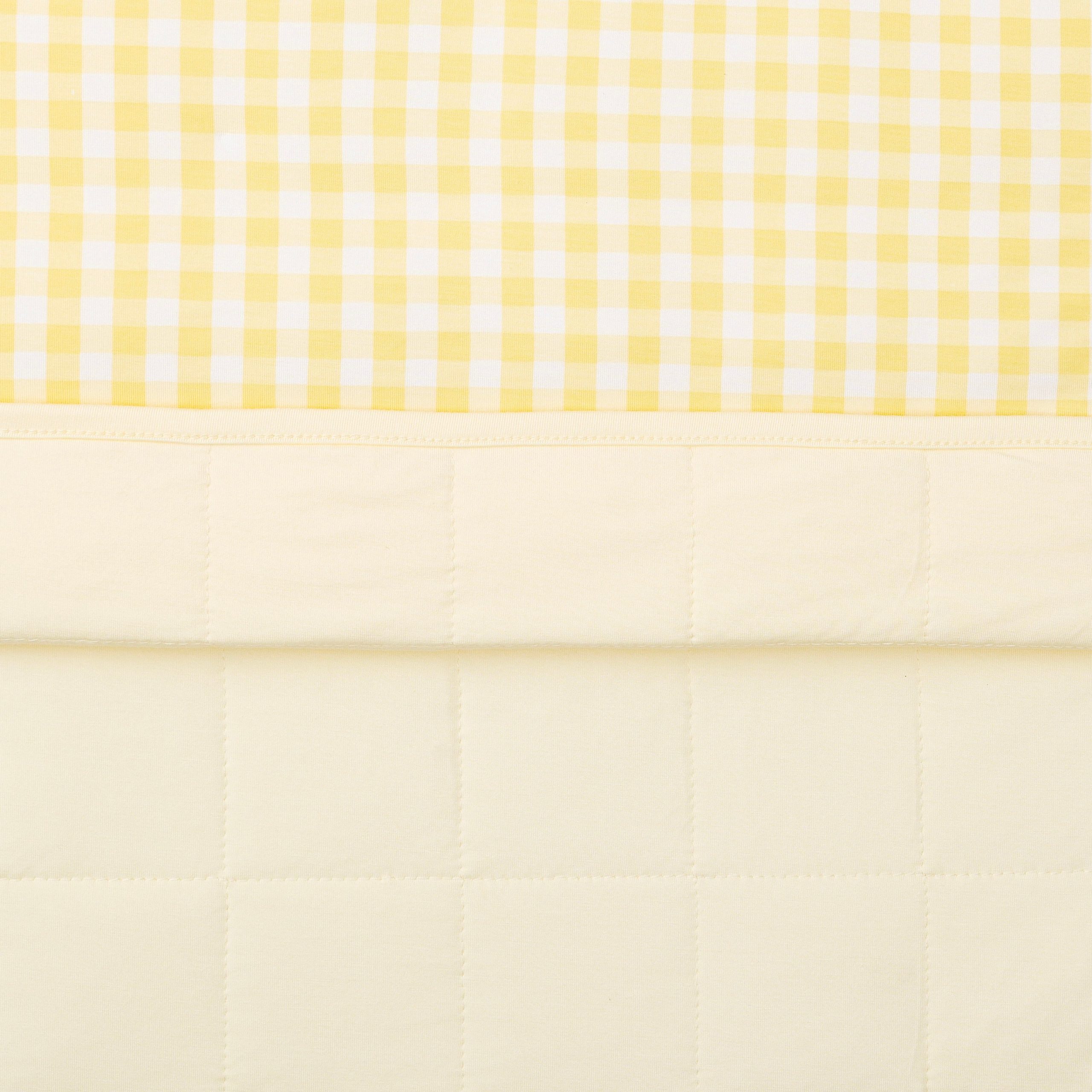 Baby Blanket in Gingham Chamomile - Image 3