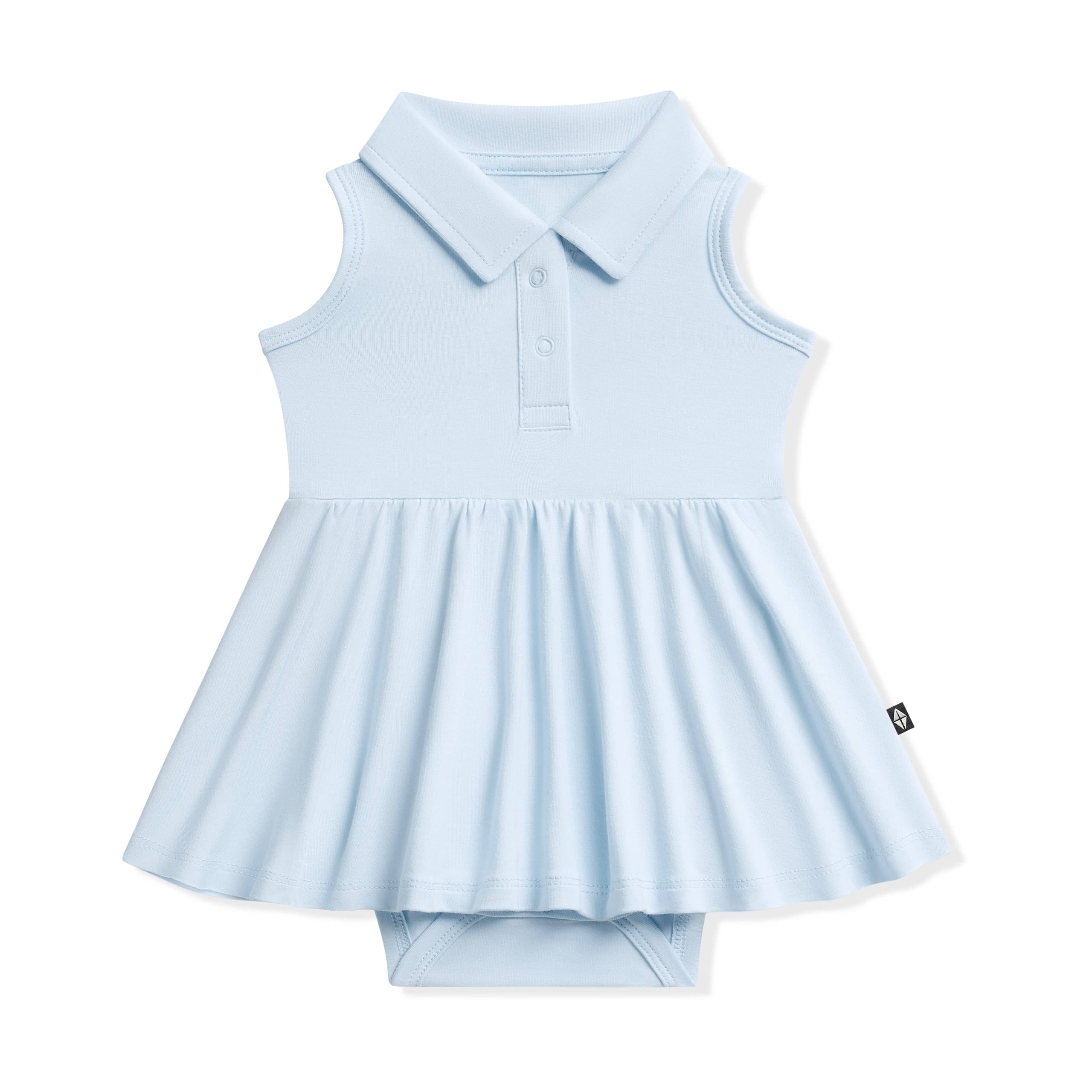 Polo Bodysuit Dress in Breeze - Image 2