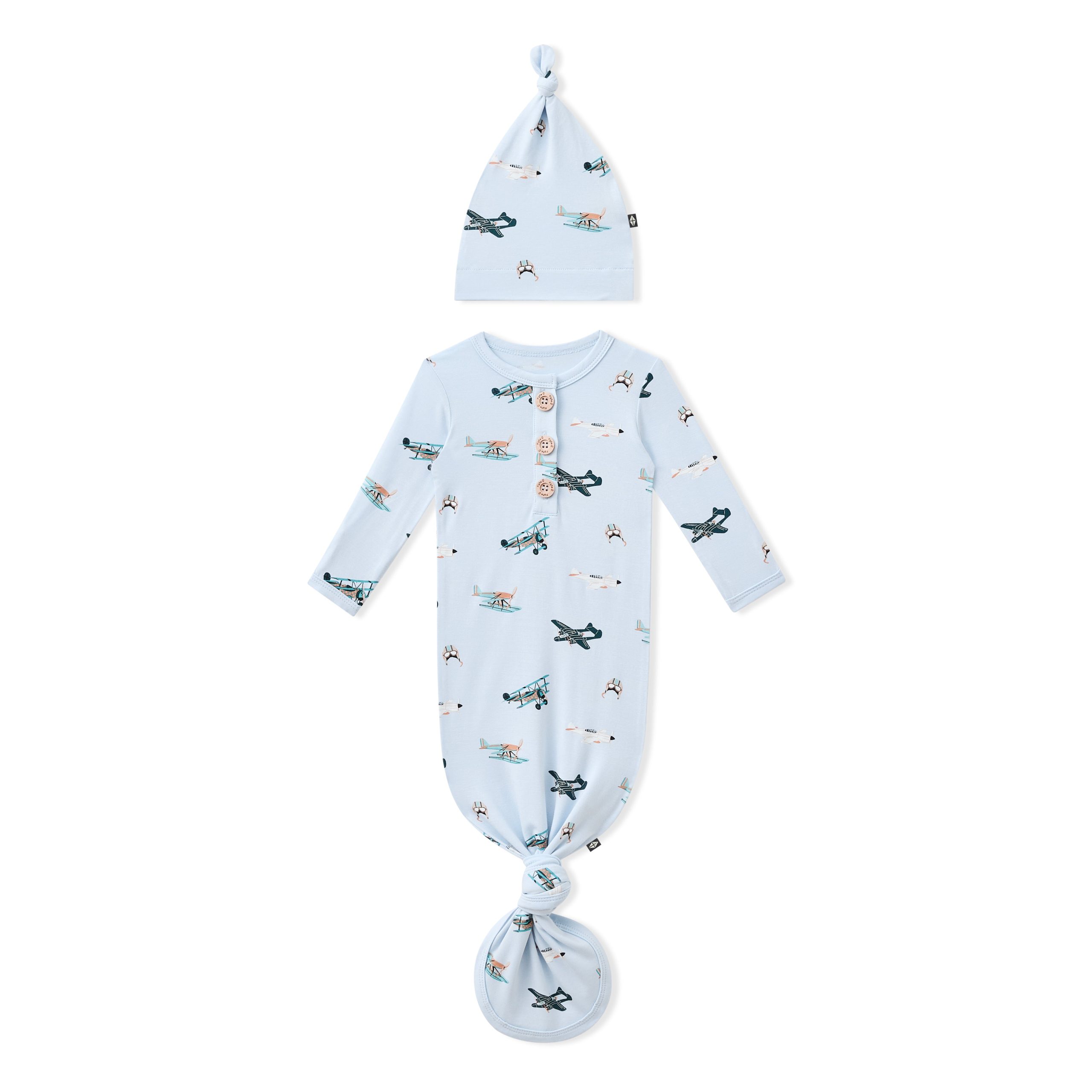 Knotted Gown with Hat Set in Take Off - Image 2
