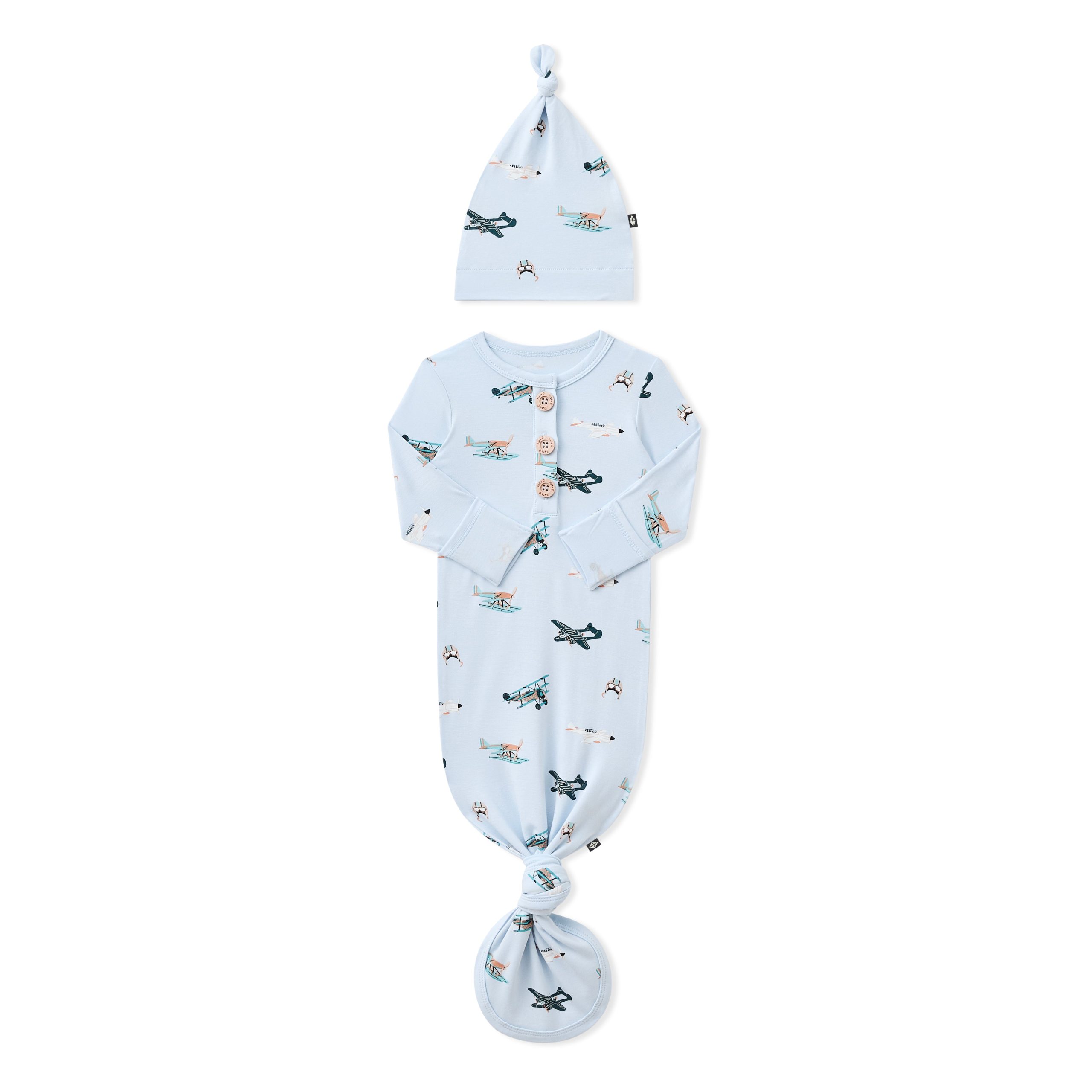 Knotted Gown with Hat Set in Take Off - Image 4