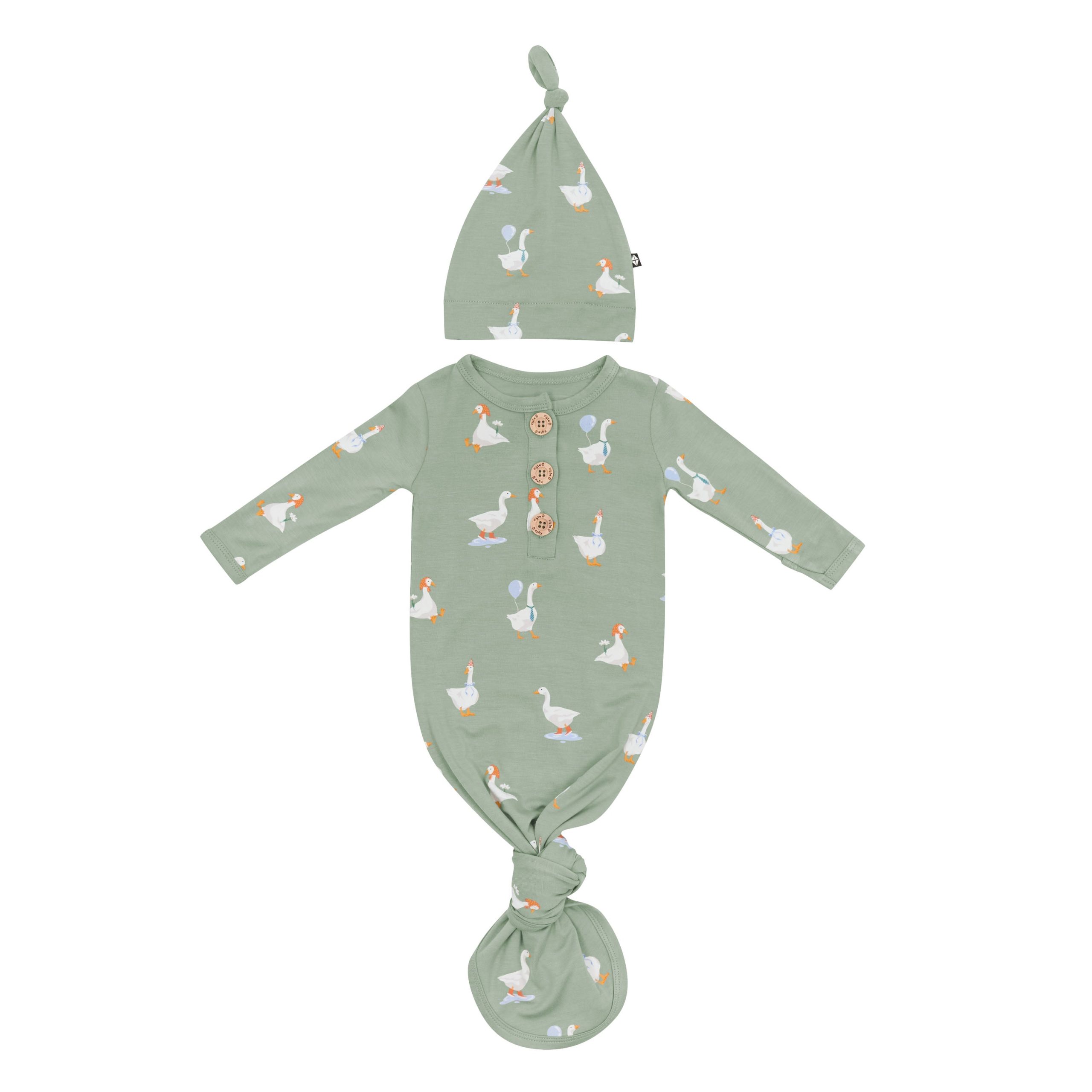 Knotted Gown with Hat Set in Silly Goose - Image 2