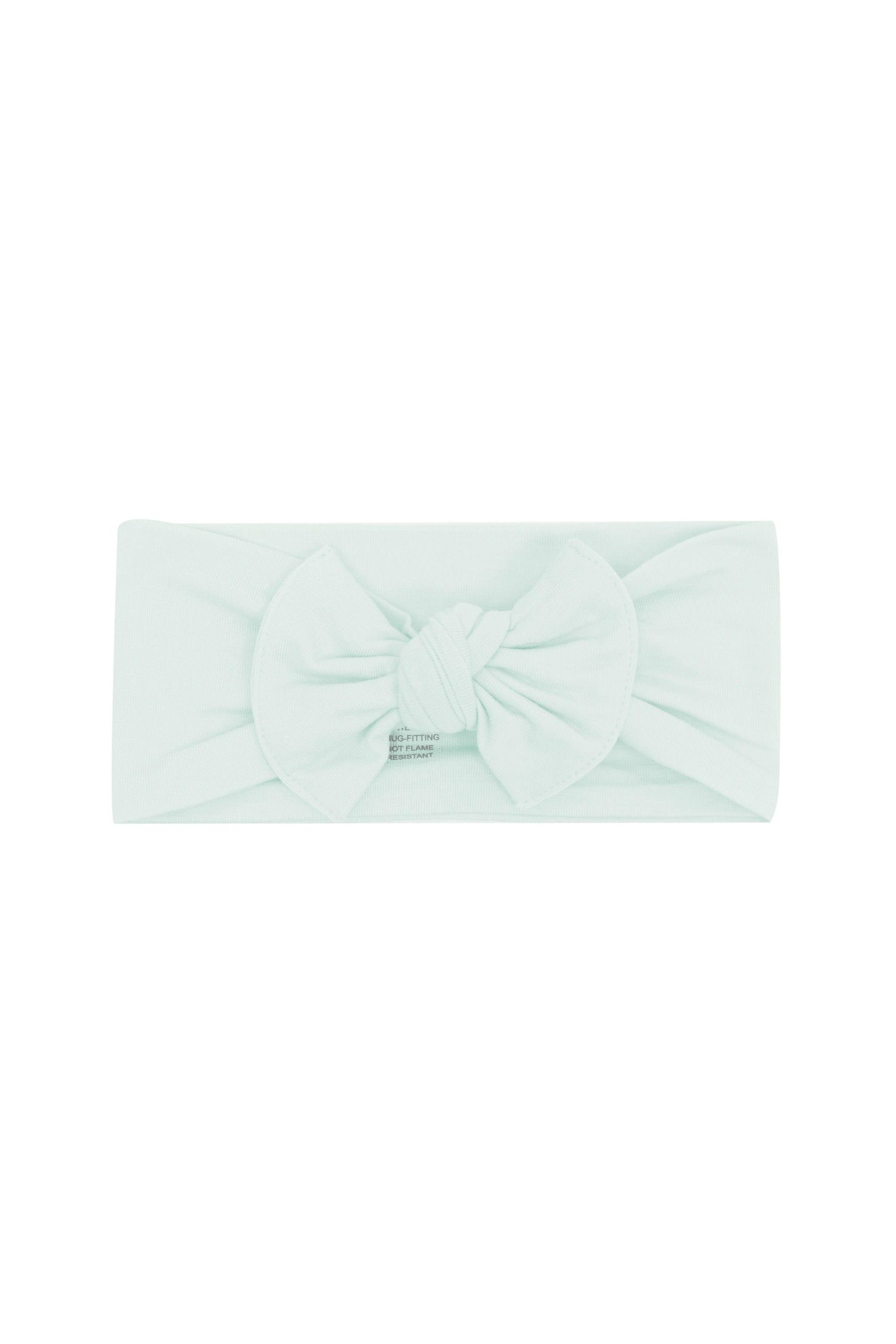 Knotted Bow Headband in Dew - Image 2