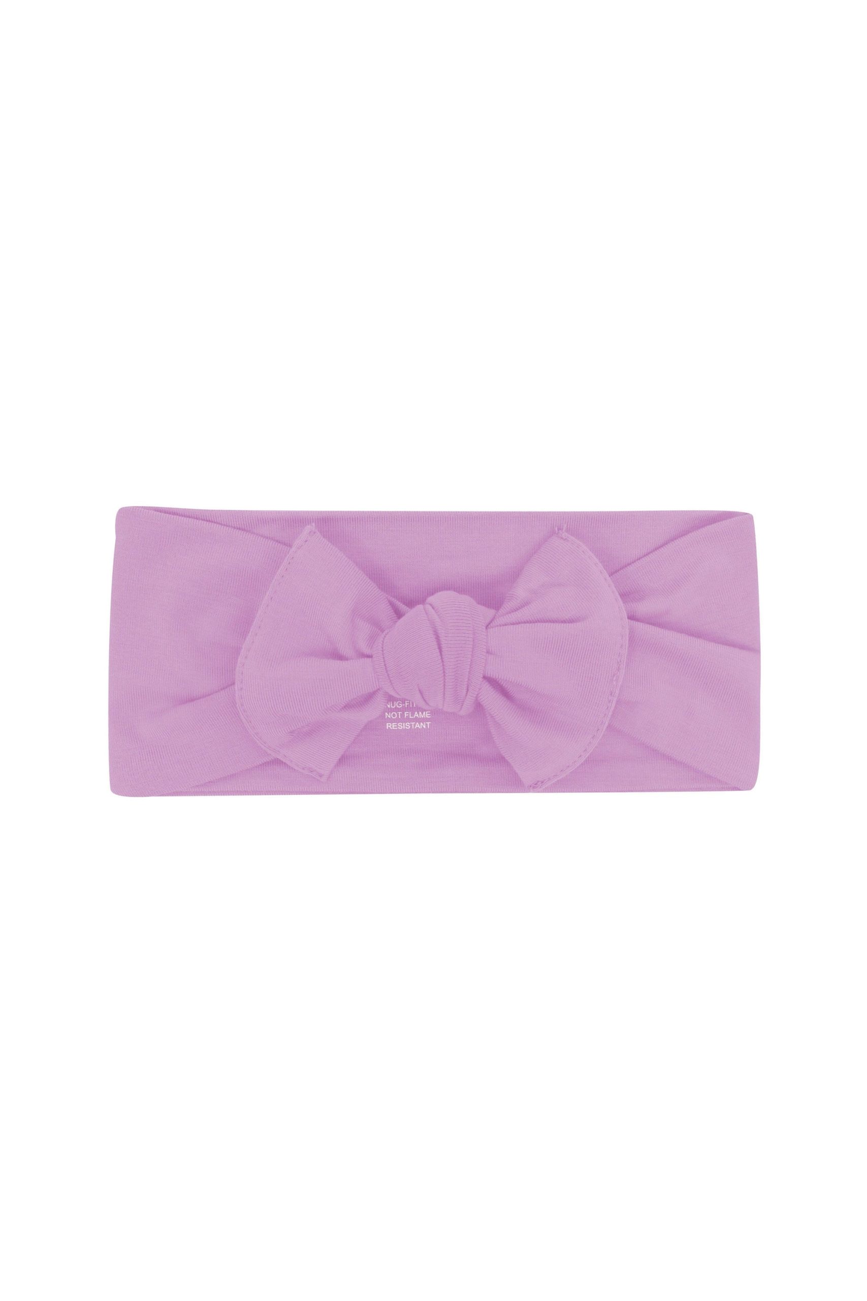 Knotted Bow Headband in Poi - Image 2