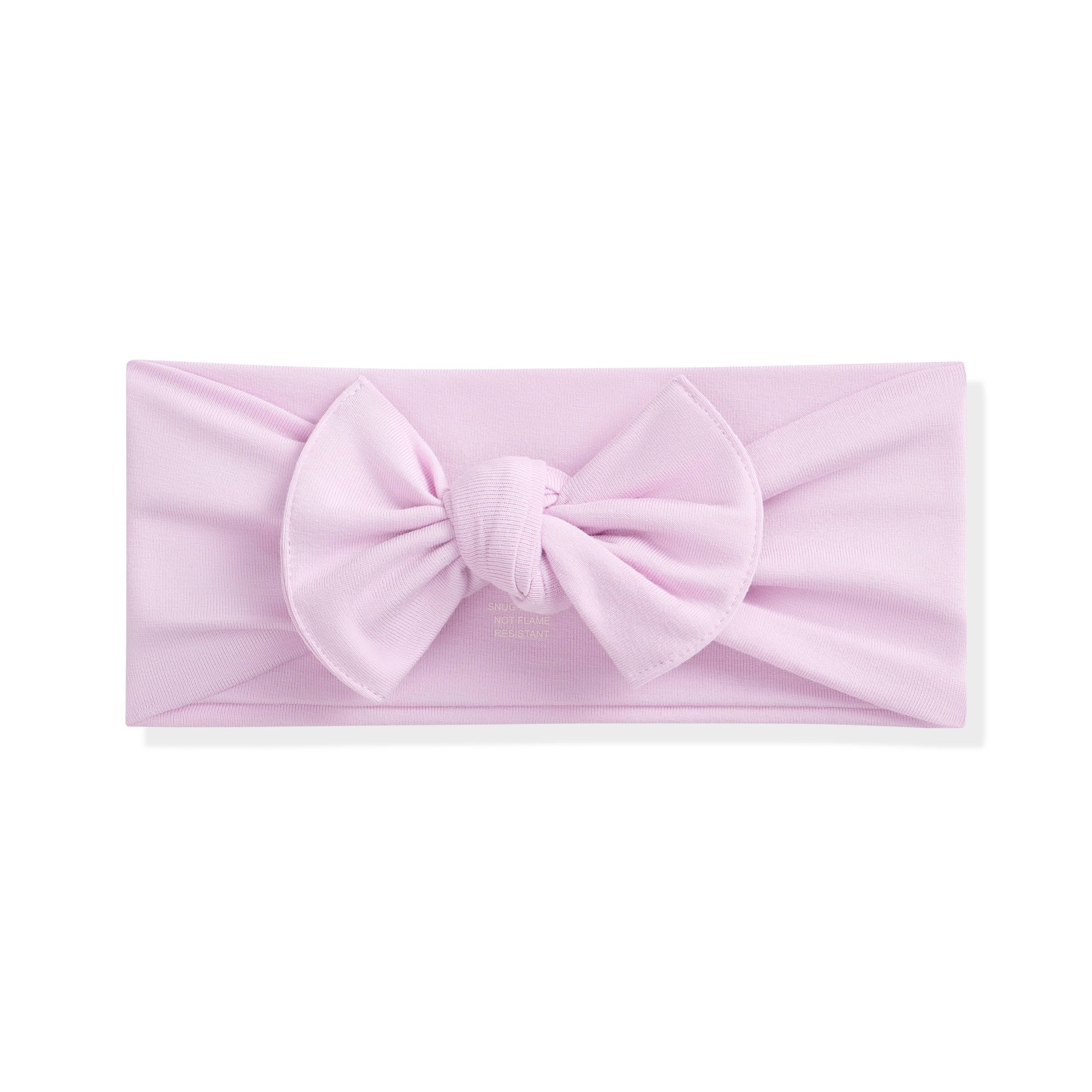 Knotted Bow Headband in Thistle - Image 2