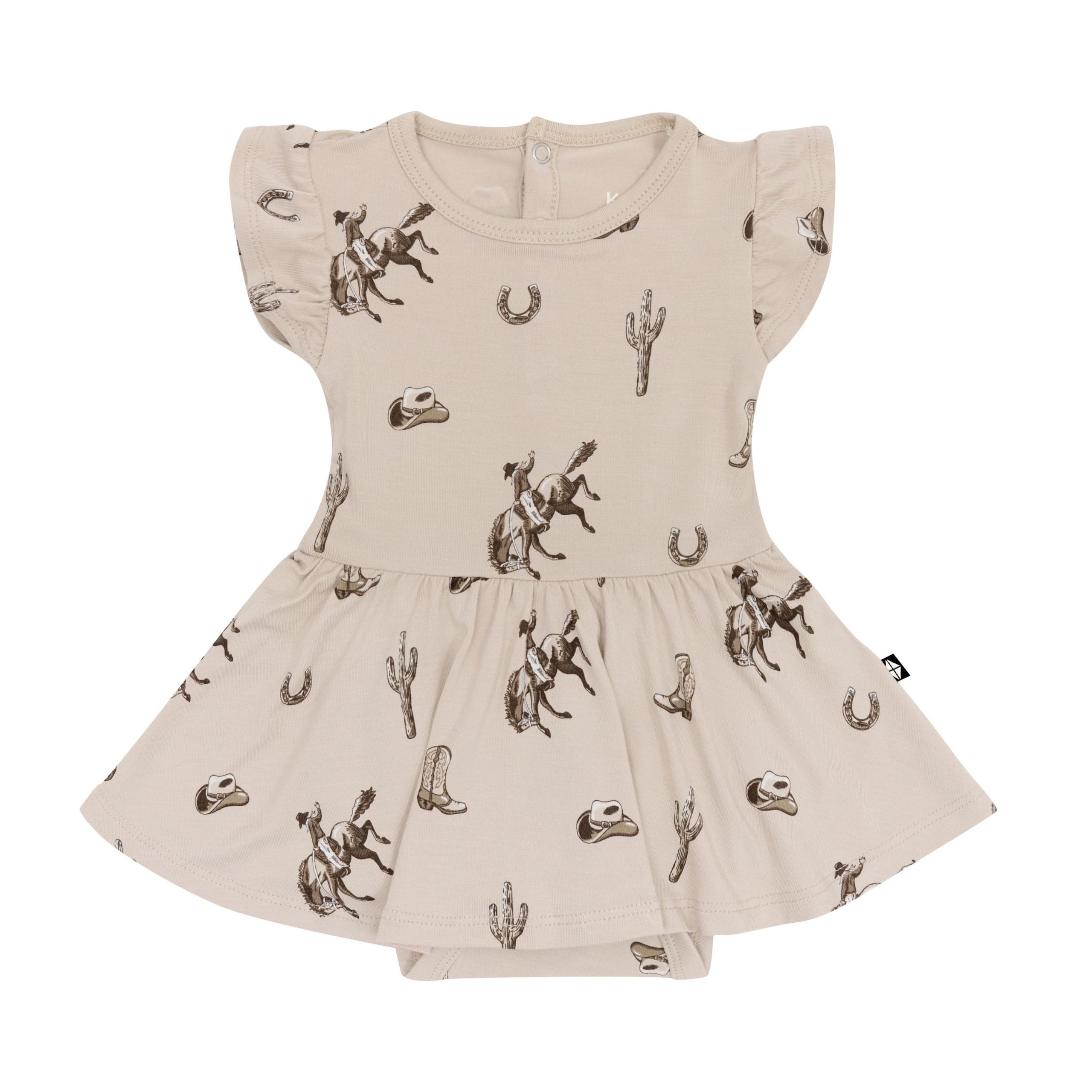 Twirl Bodysuit Dress in Classic Cowboy - Image 2