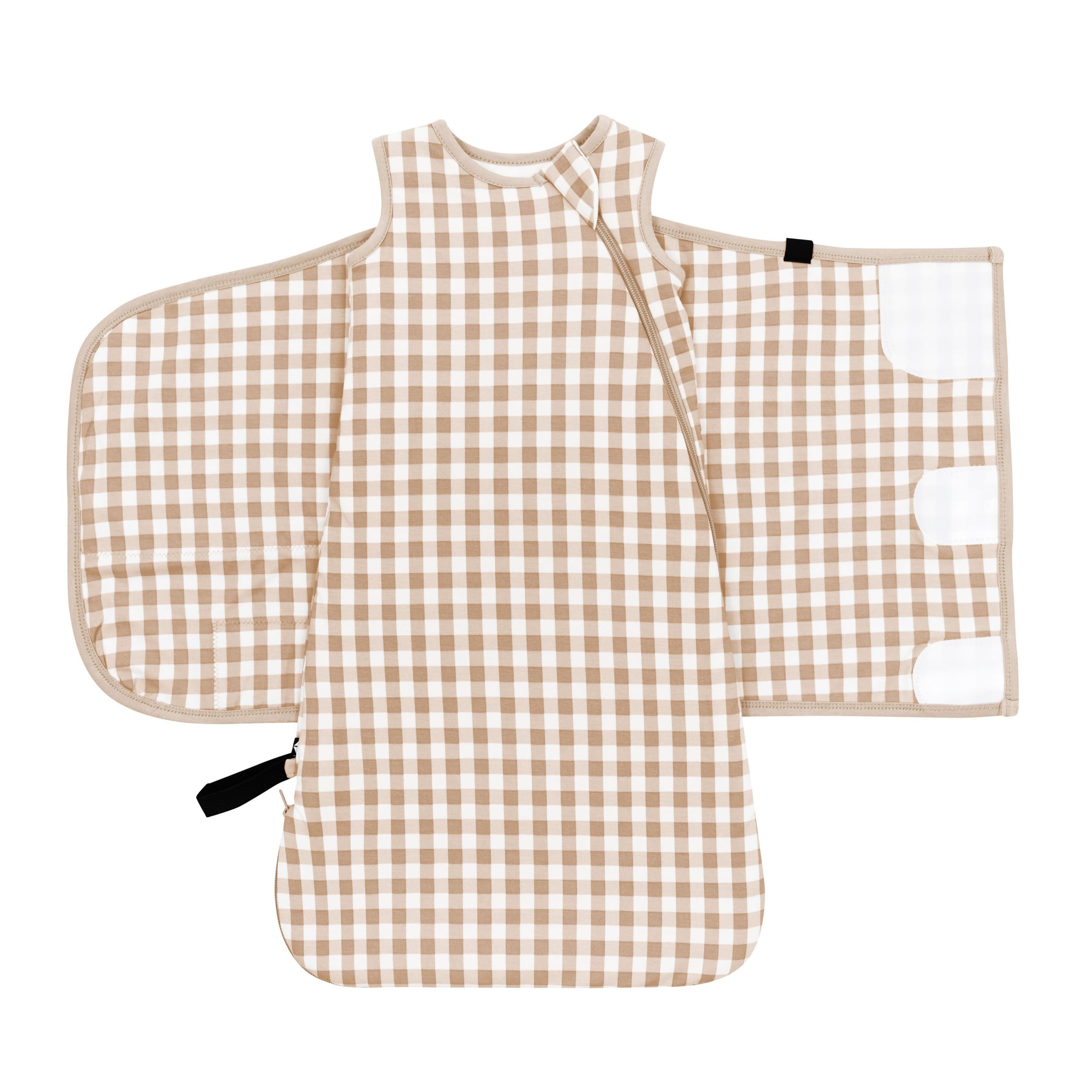 Sleep Bag Swaddler in Gingham Bisque 1.0 - Image 4