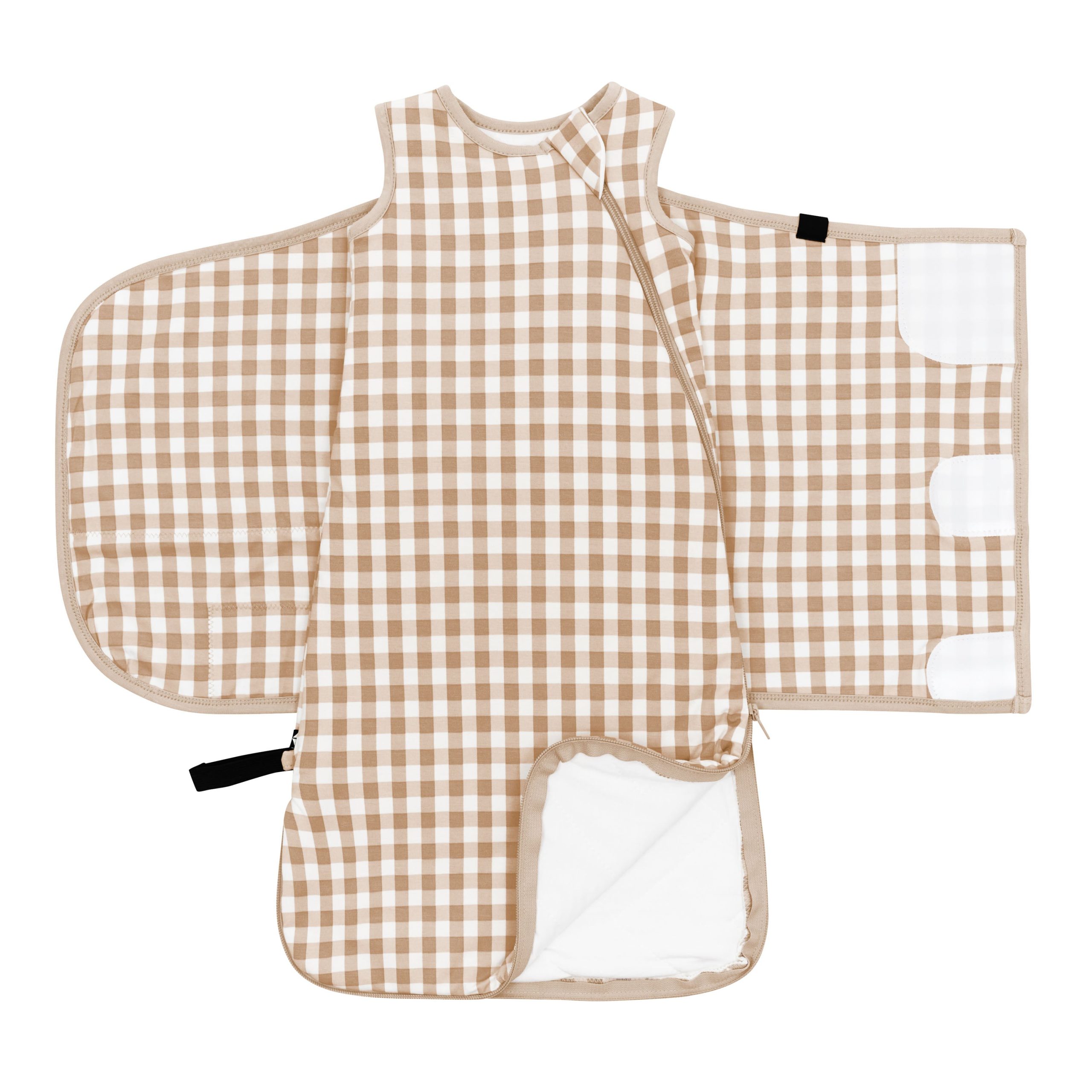 Sleep Bag Swaddler in Gingham Bisque 1.0 - Image 5