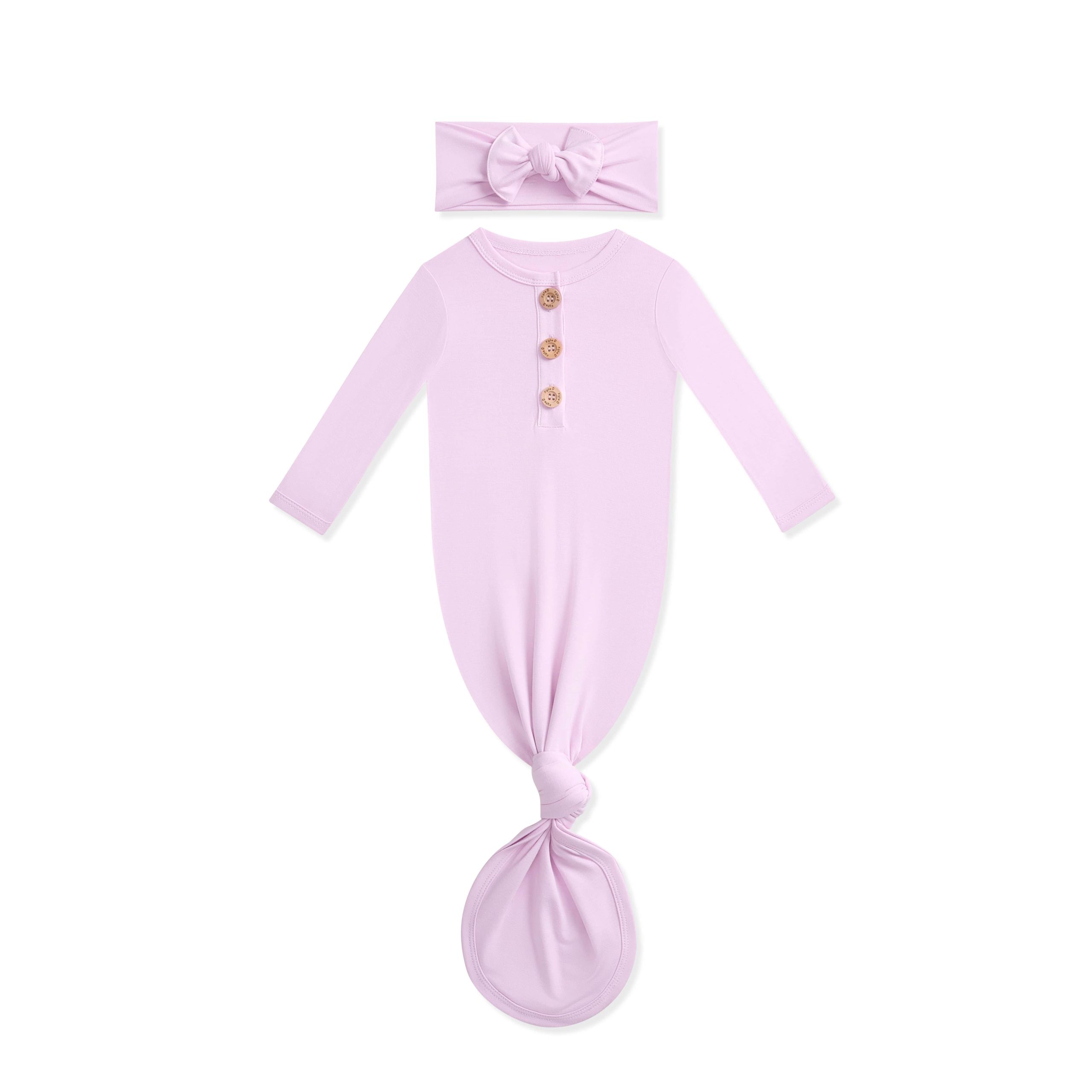 Knotted Gown with Bow Set in Thistle - Image 2