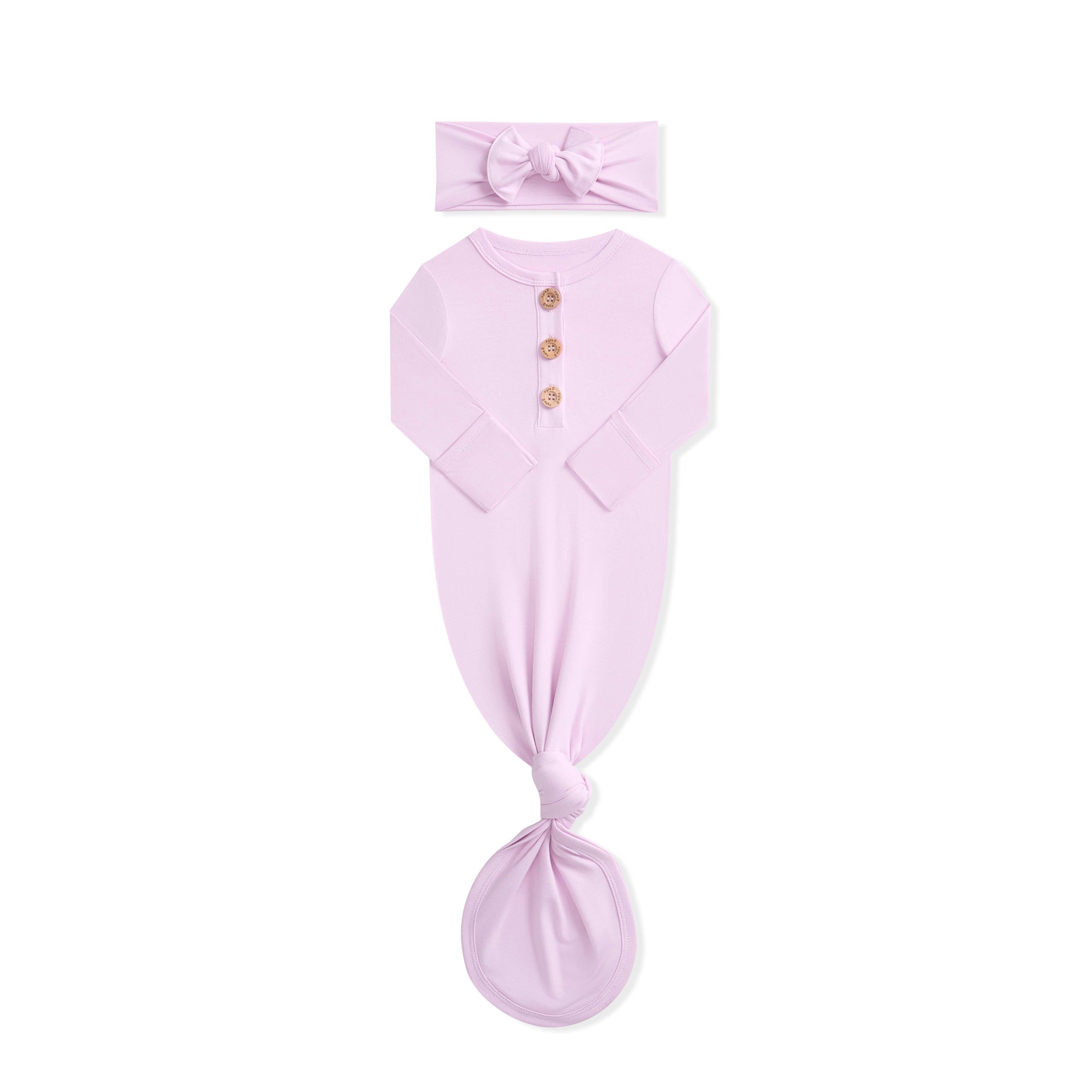 Knotted Gown with Bow Set in Thistle - Image 4