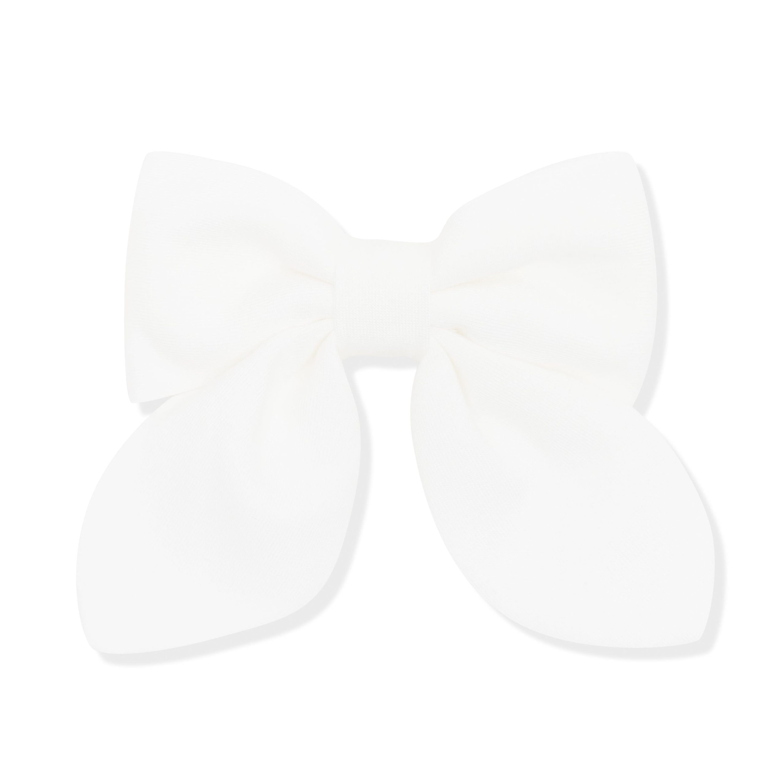 Medium Alligator Clip Bow in Cloud - Image 2
