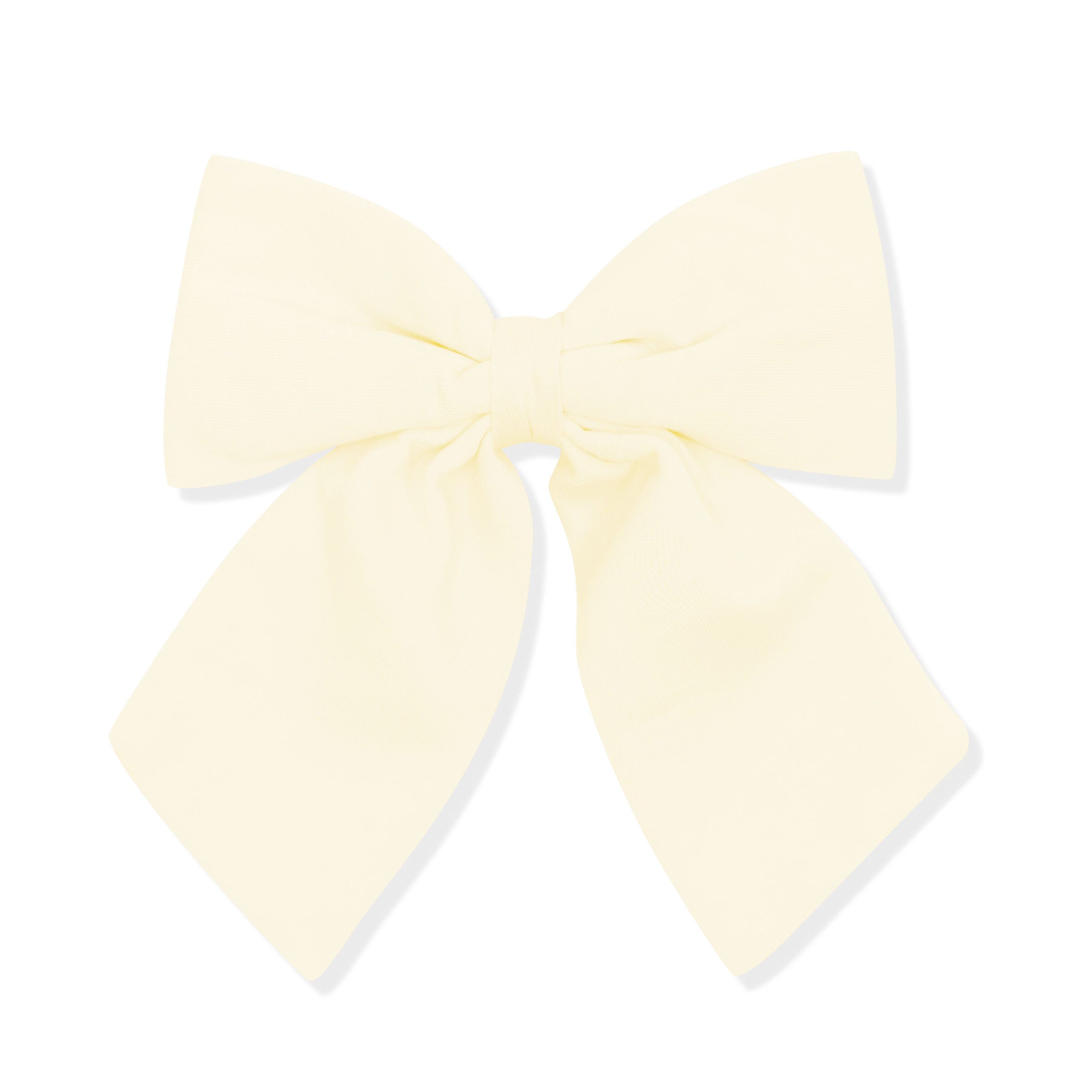 Large Alligator Clip Bow in Chamomile - Image 2