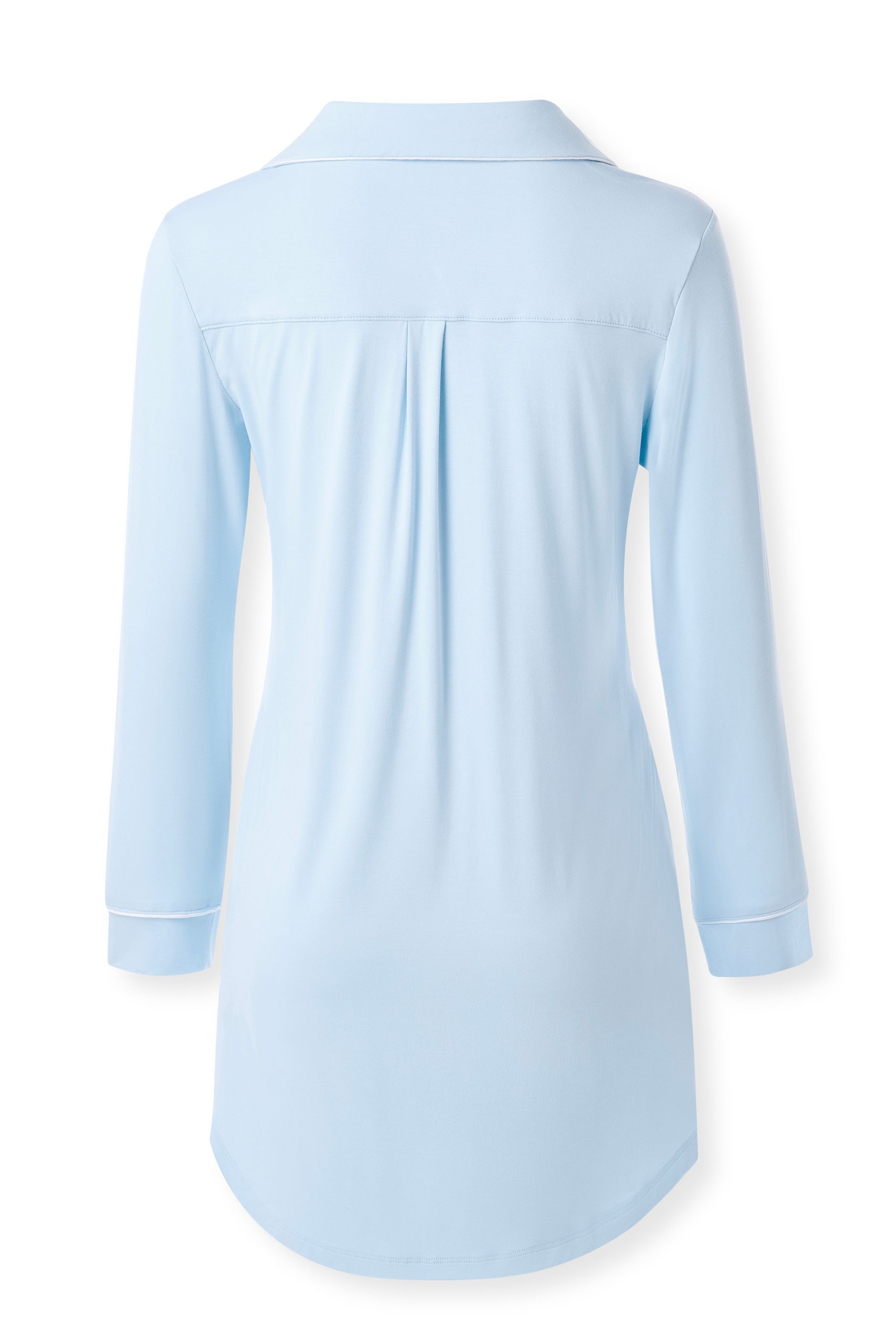 Long Sleeve Women's Nightshirt in Breeze - Image 2