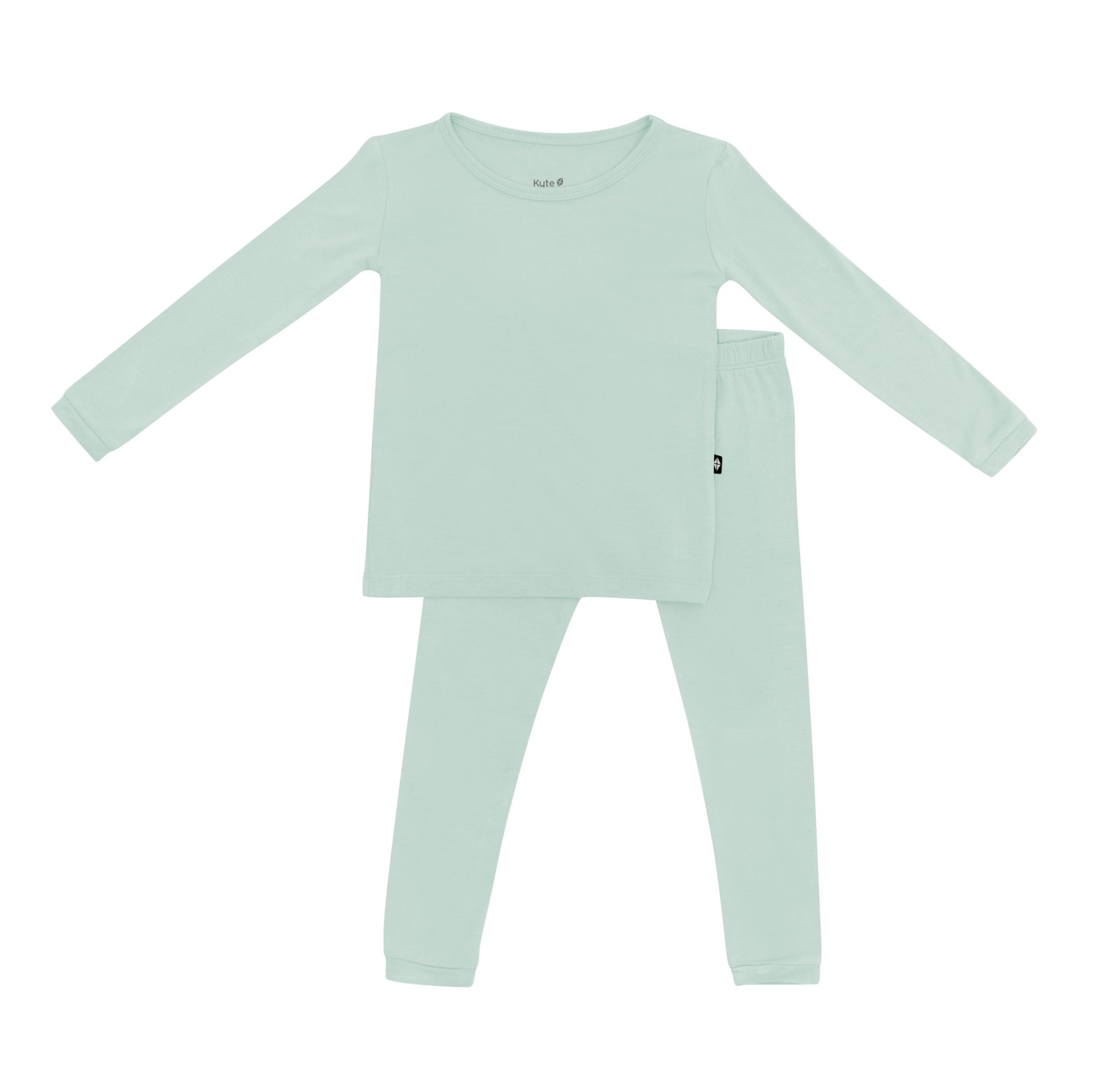 Long Sleeve Pajamas in Sage - Image 2