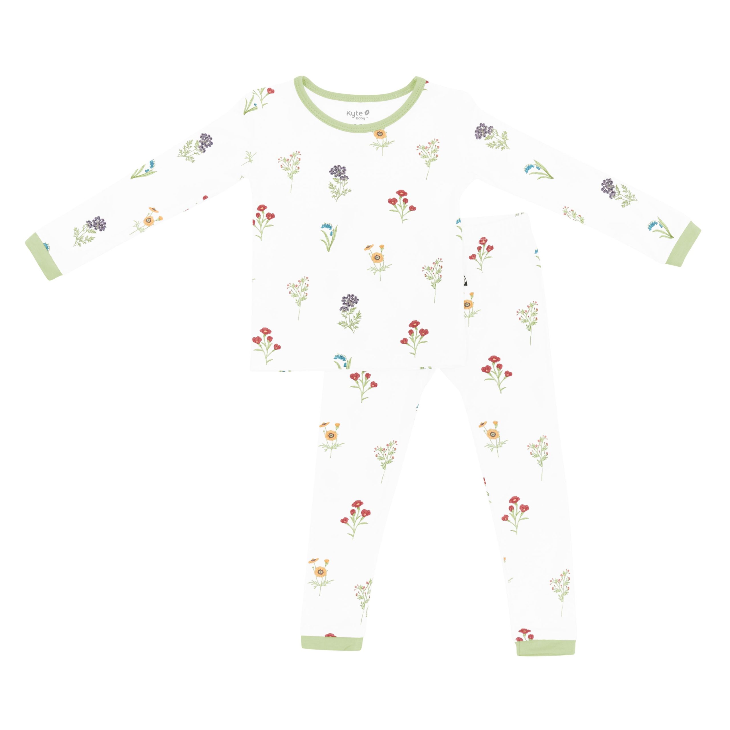 Long Sleeve Pajamas in Wildflower - Image 2
