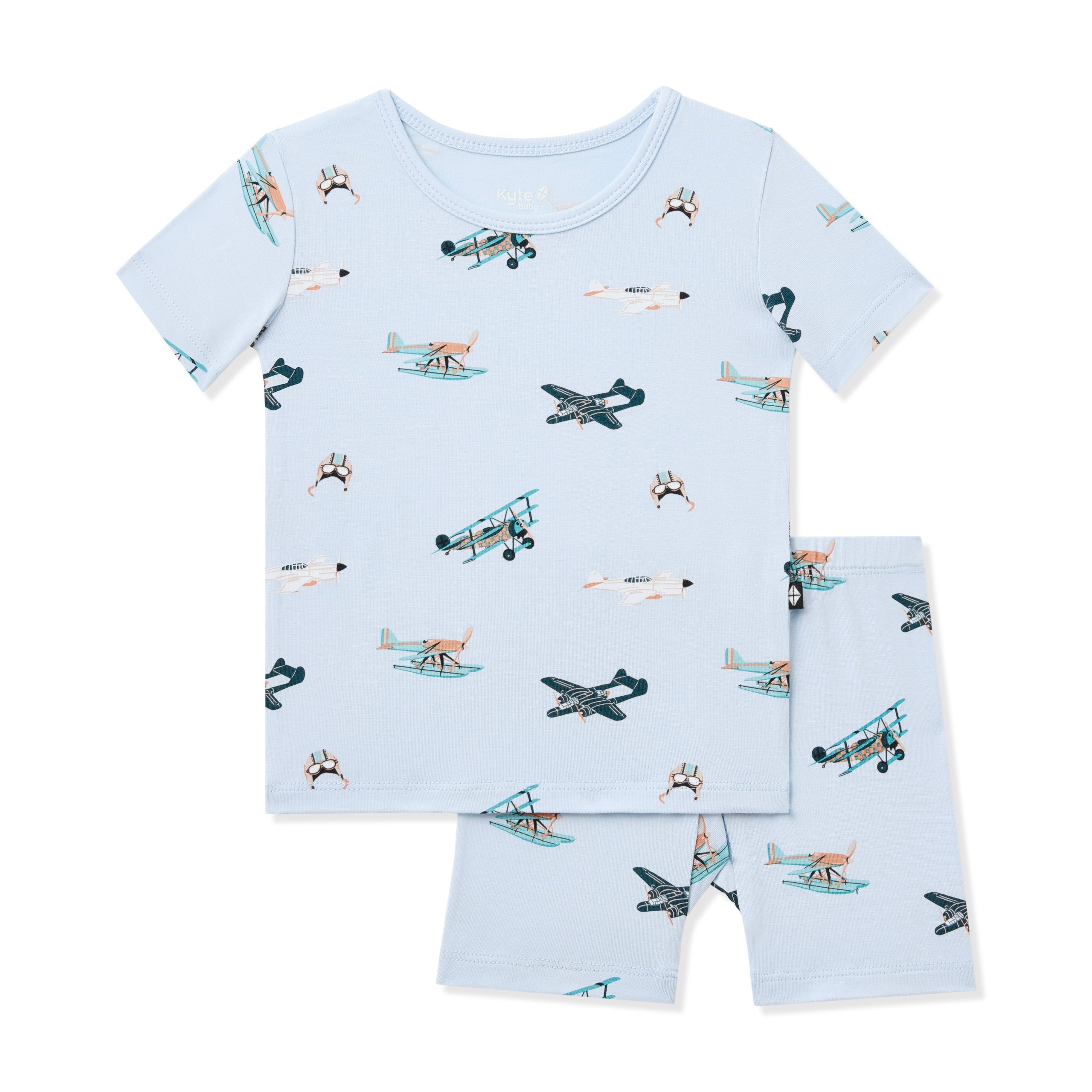 Short Sleeve Pajamas in Take Off - Image 2