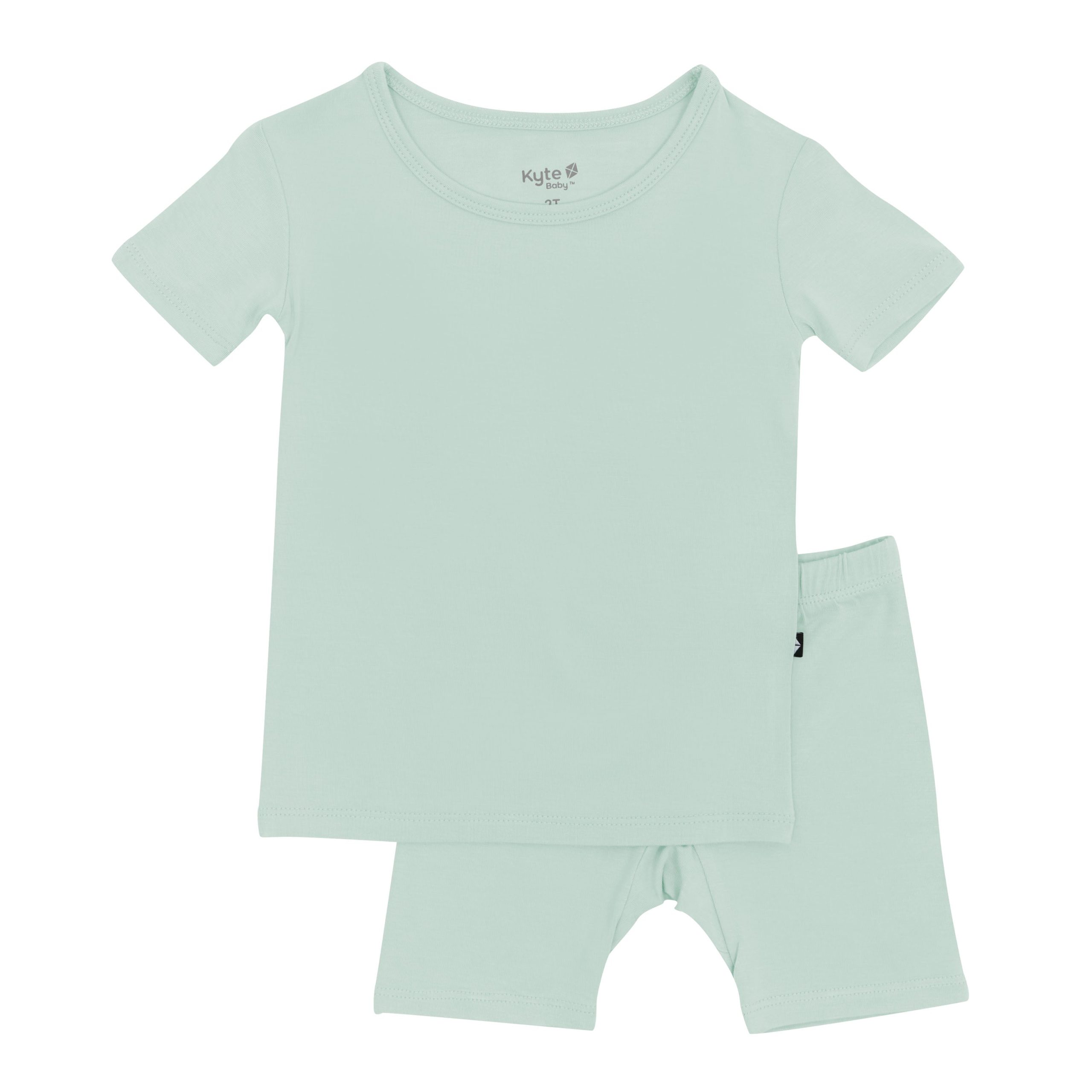 Short Sleeve Pajamas in Sage - Image 2