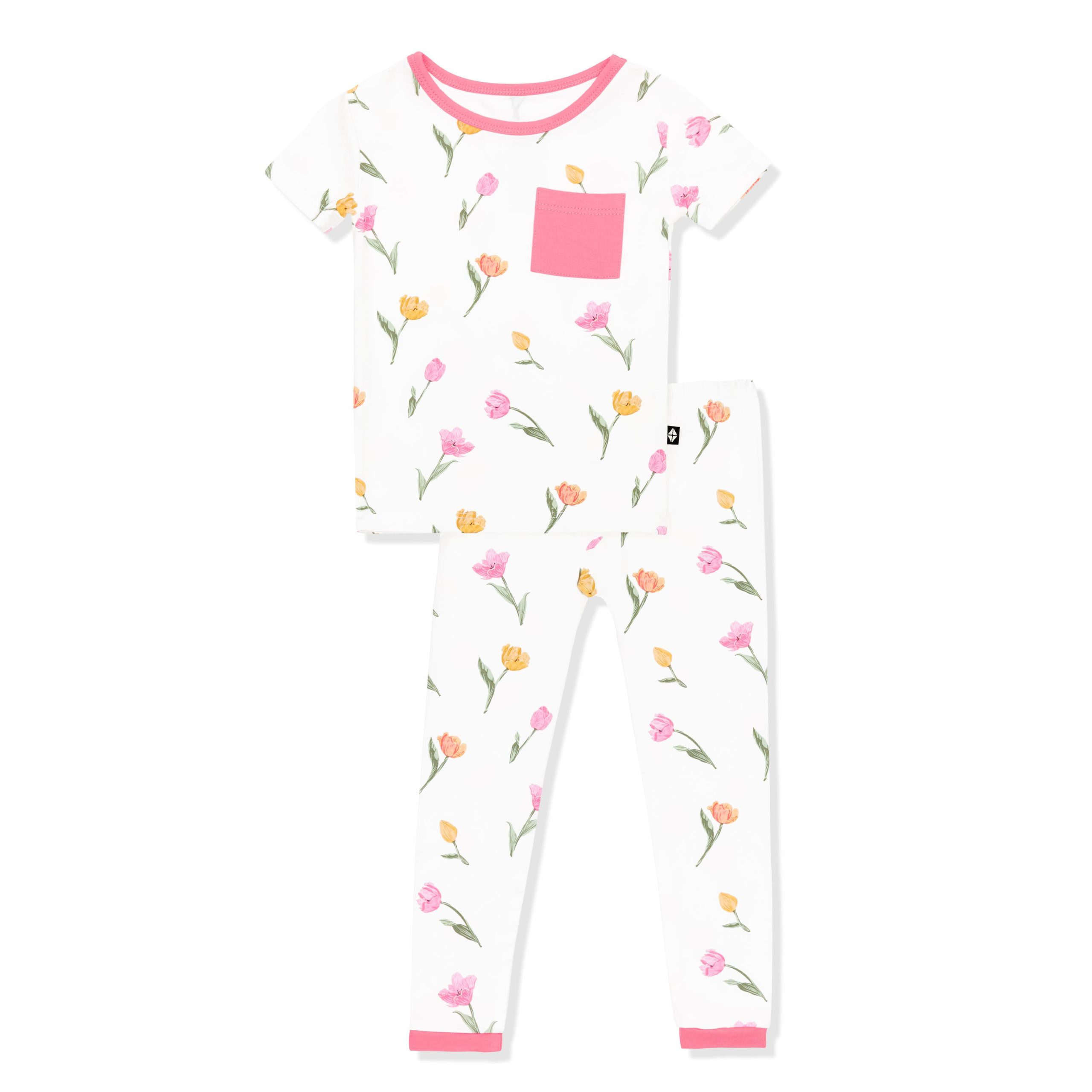 Short Sleeve with Pants Pajamas in Tulip - Image 2