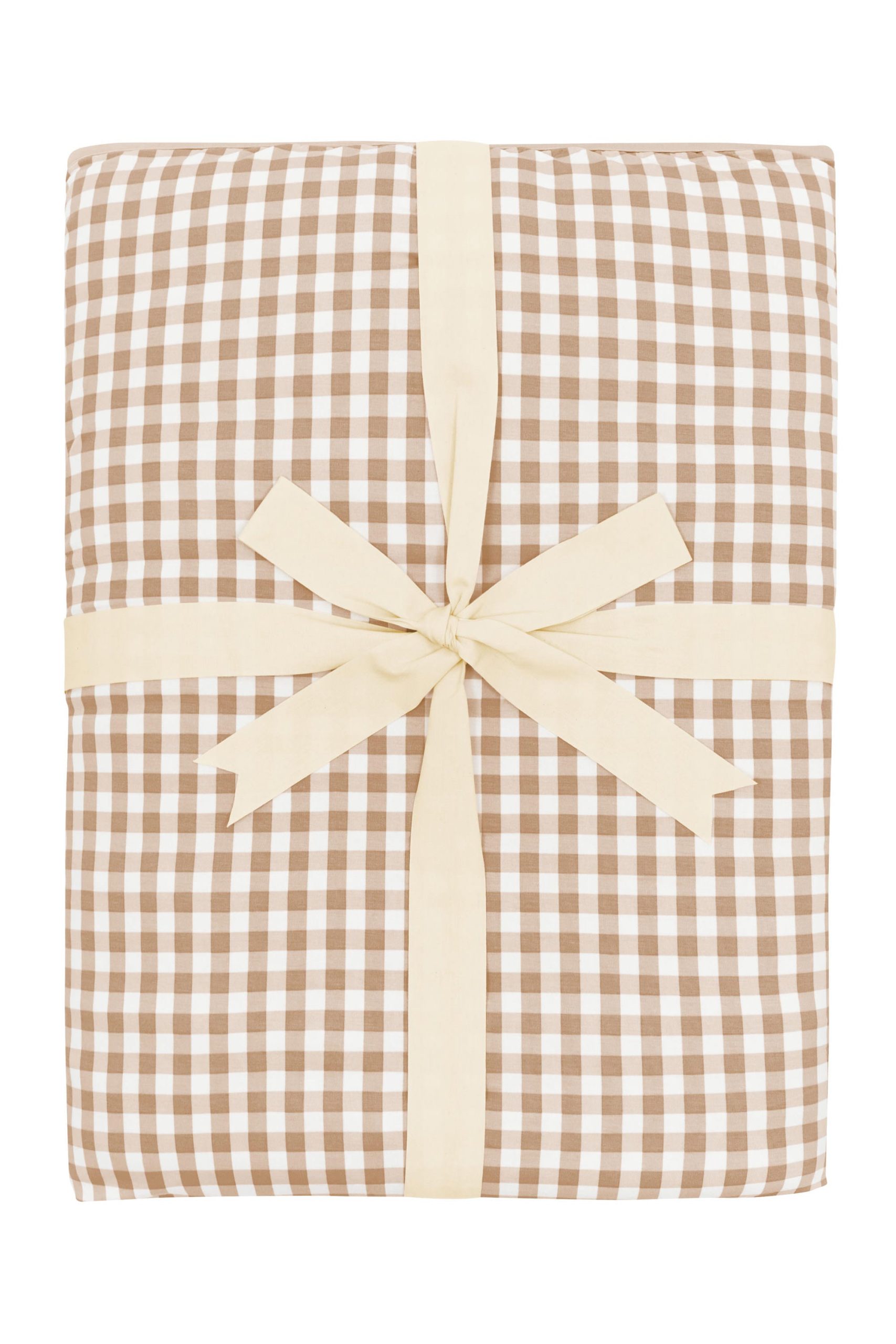 Youth Blanket in Gingham Bisque 2.5 - Image 2