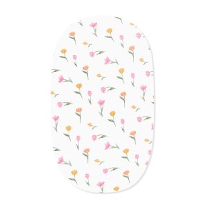 Oval Bassinet Sheet in Tulip