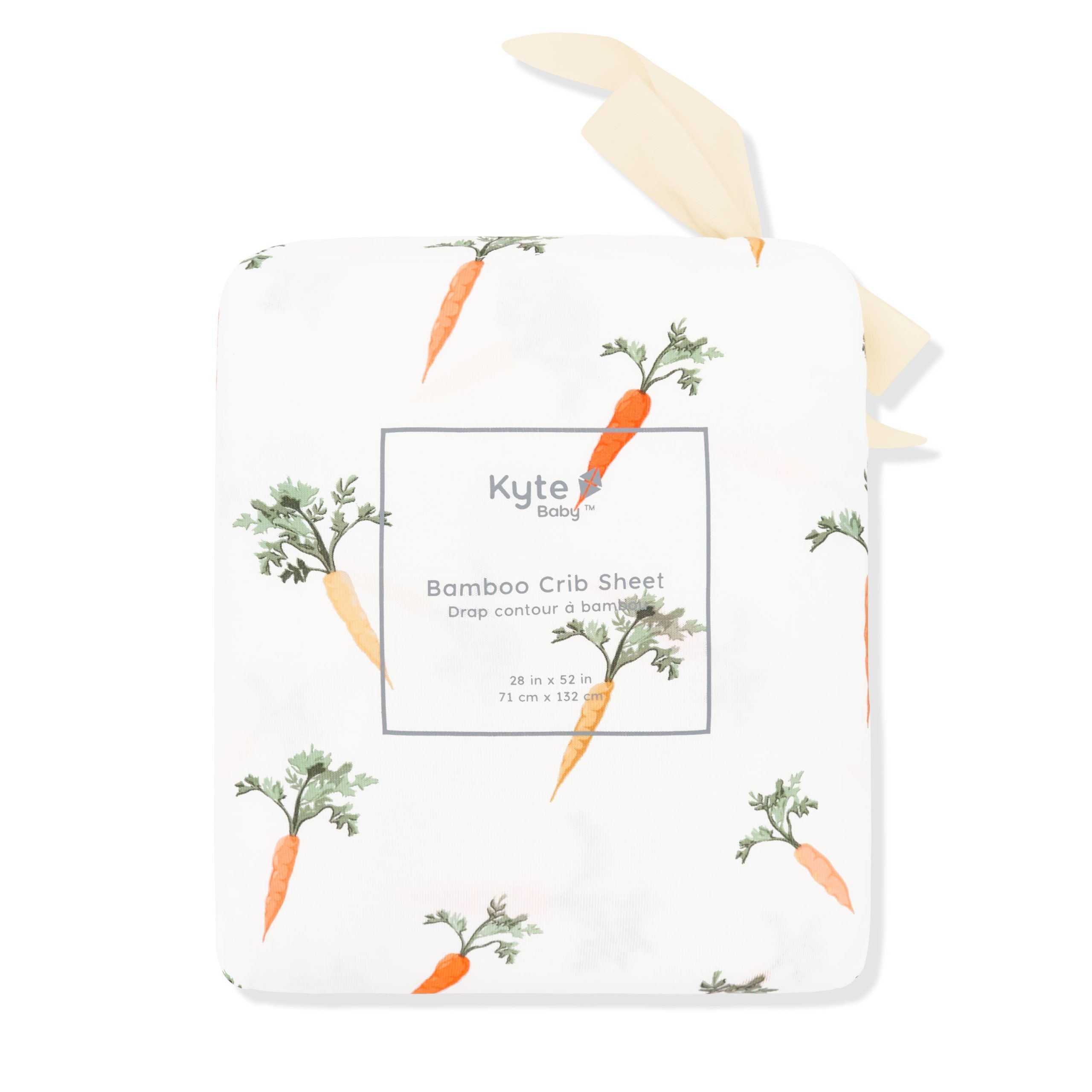 Crib Sheet in Carrot - Image 4
