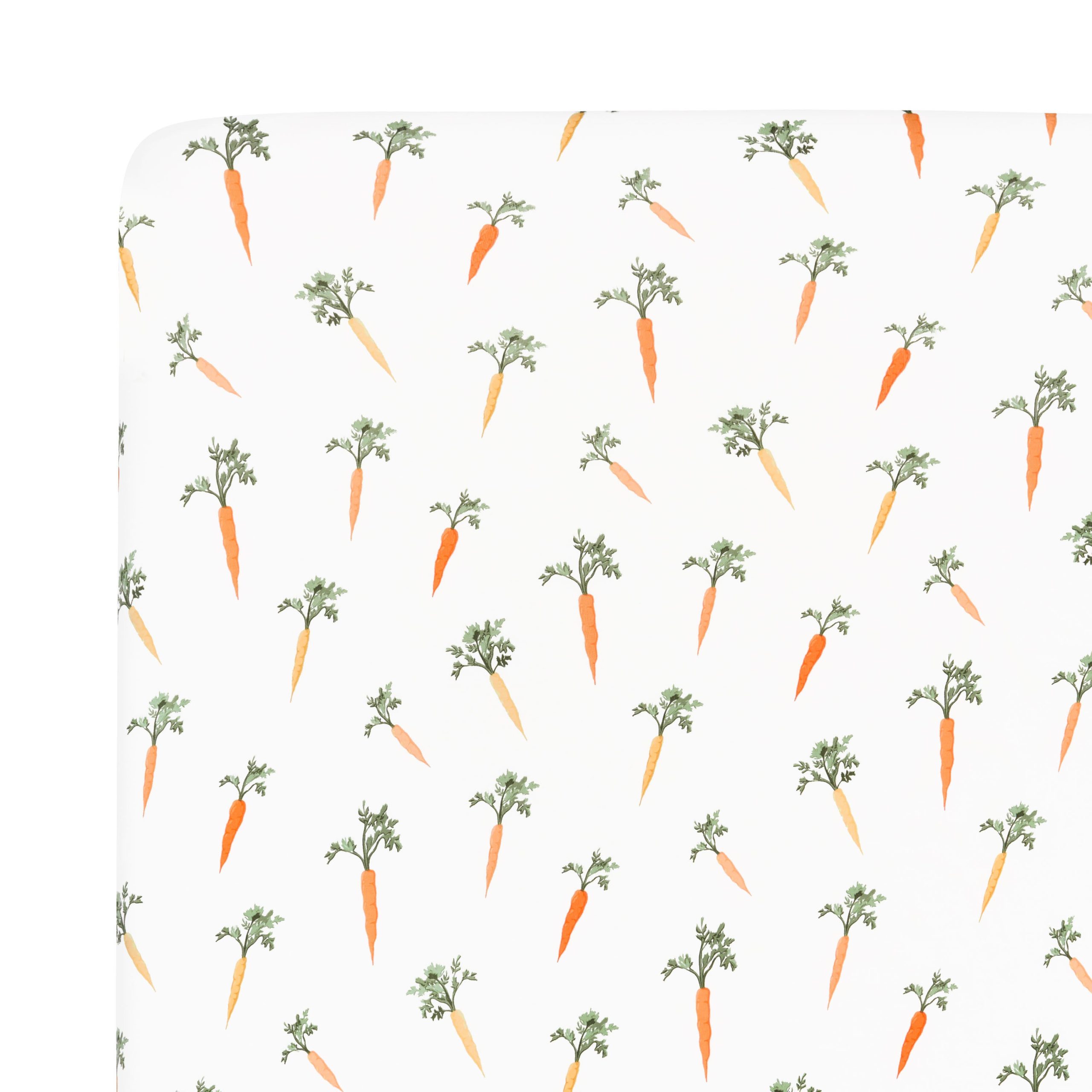 Crib Sheet in Carrot - Image 2