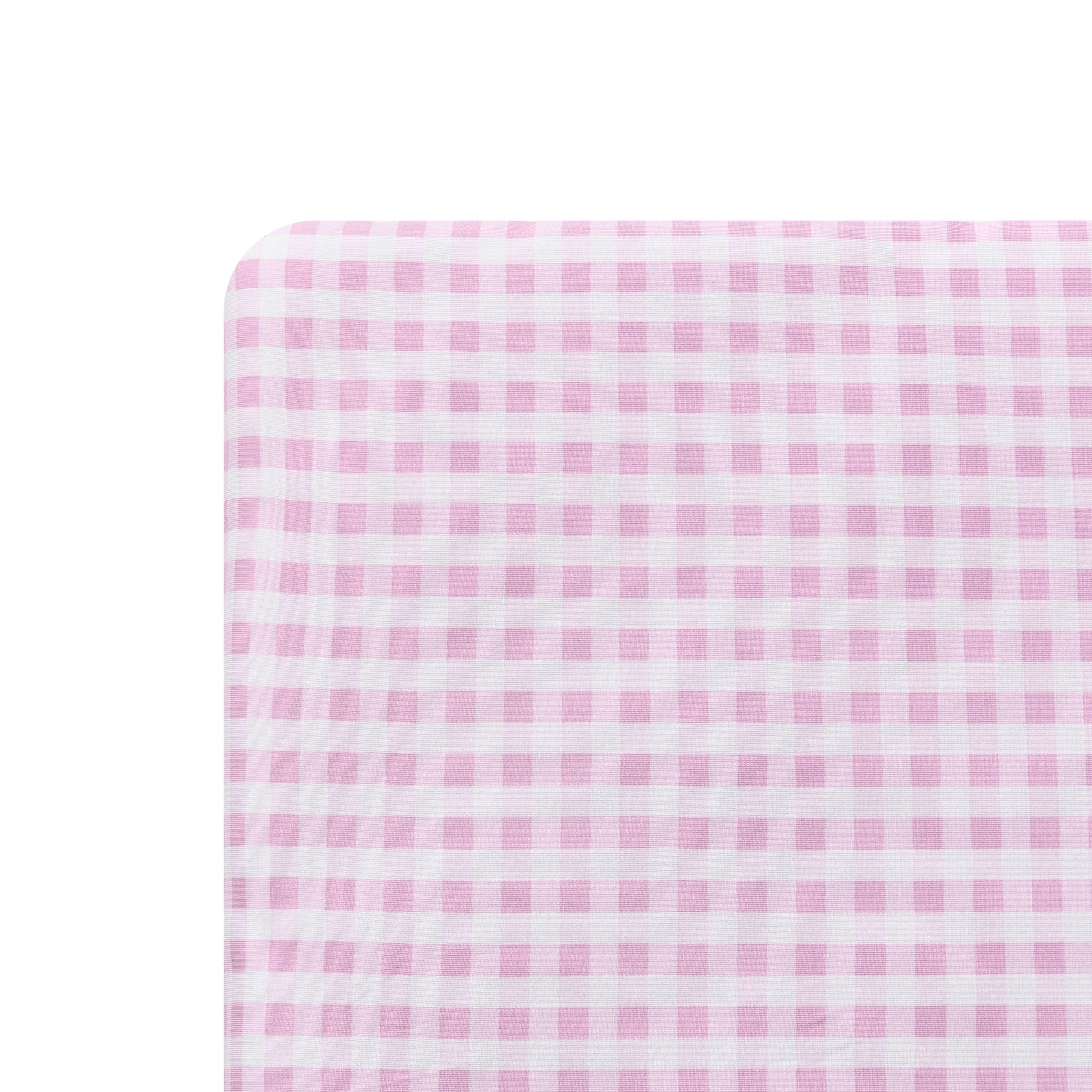 Crib Sheet in Gingham Thistle - Image 2