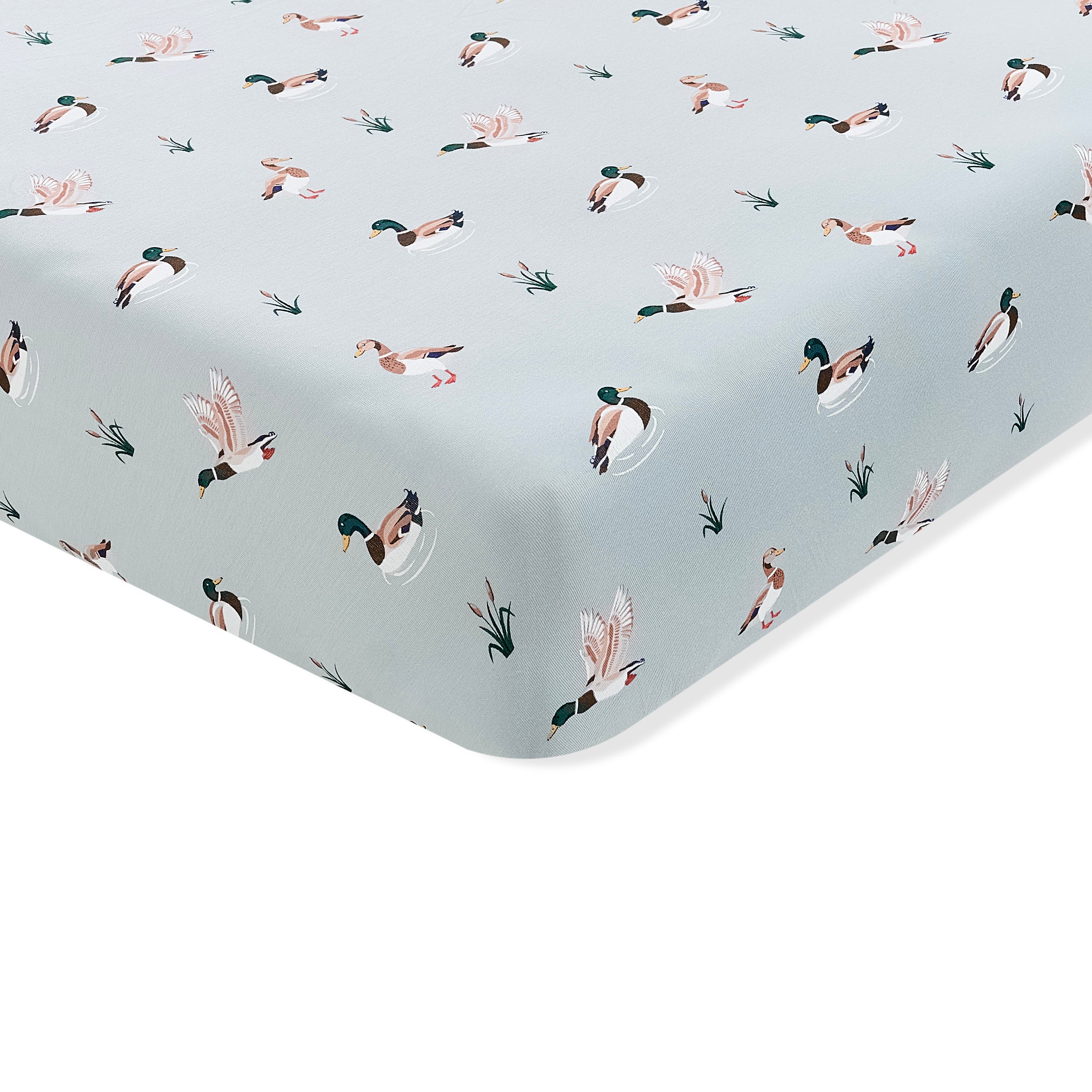 Crib Sheet in Mallard Duck - Image 2