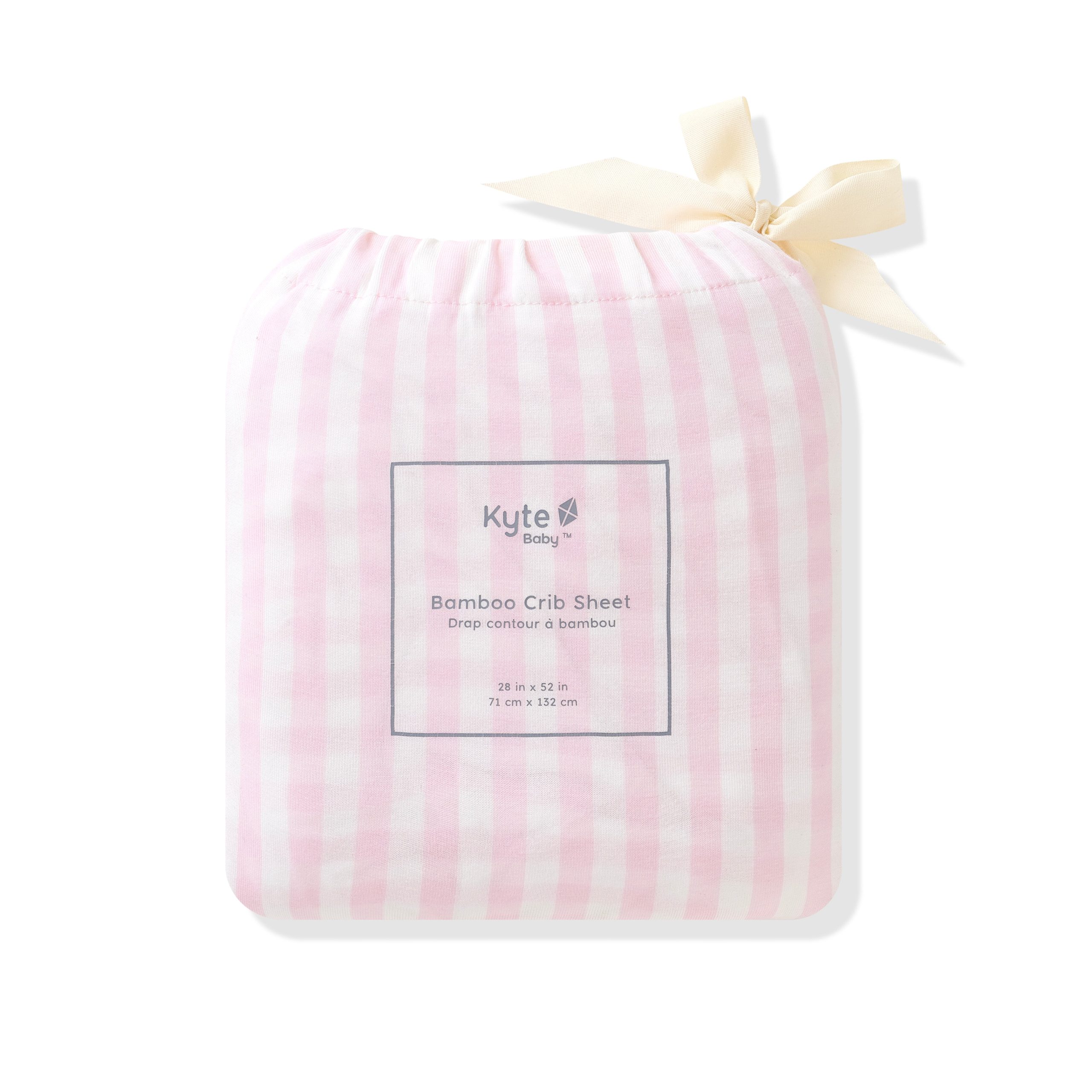 Crib Sheet in Small Sakura Stripe - Image 6