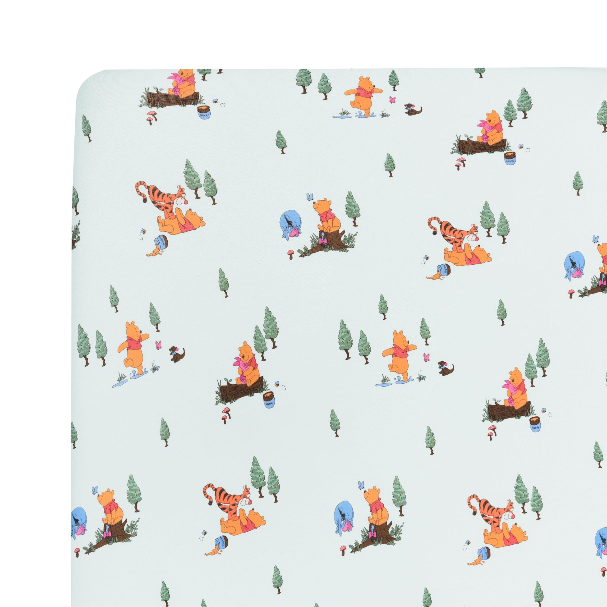 Crib Sheet in Winnie the Pooh Hundred Acre Wood - Image 2