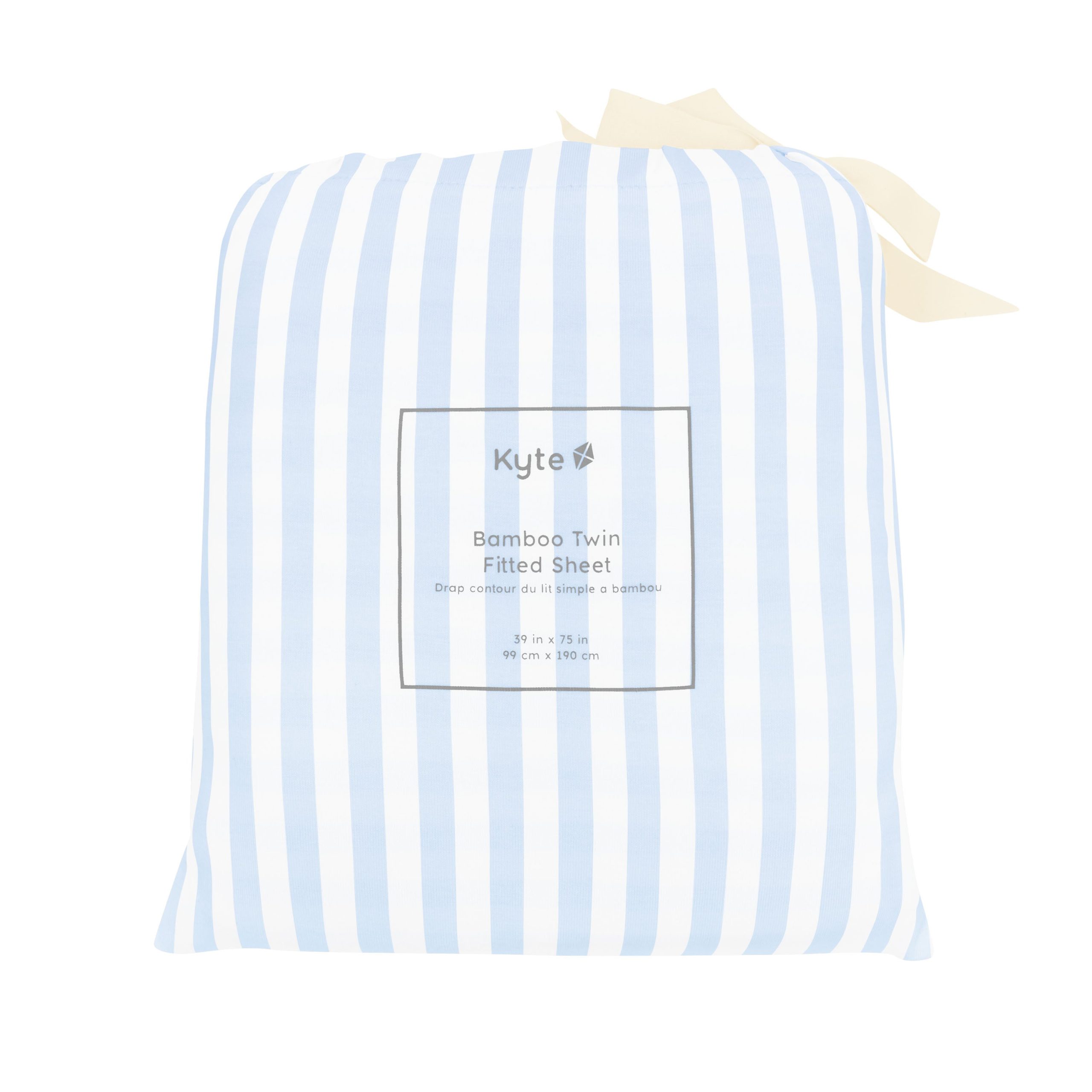 Twin Sheet in Small Mist Stripe - Image 3