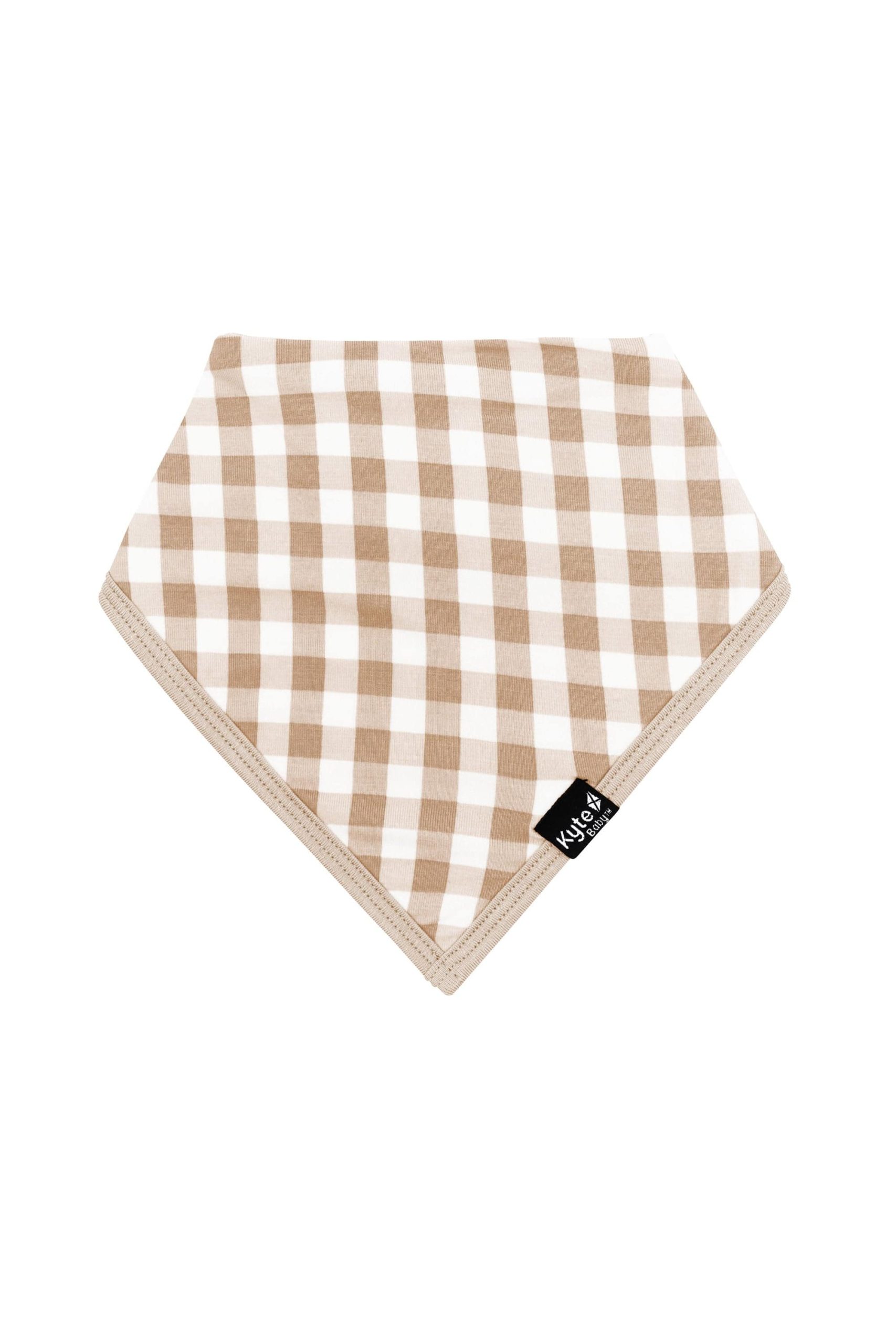 Bib in Gingham Bisque