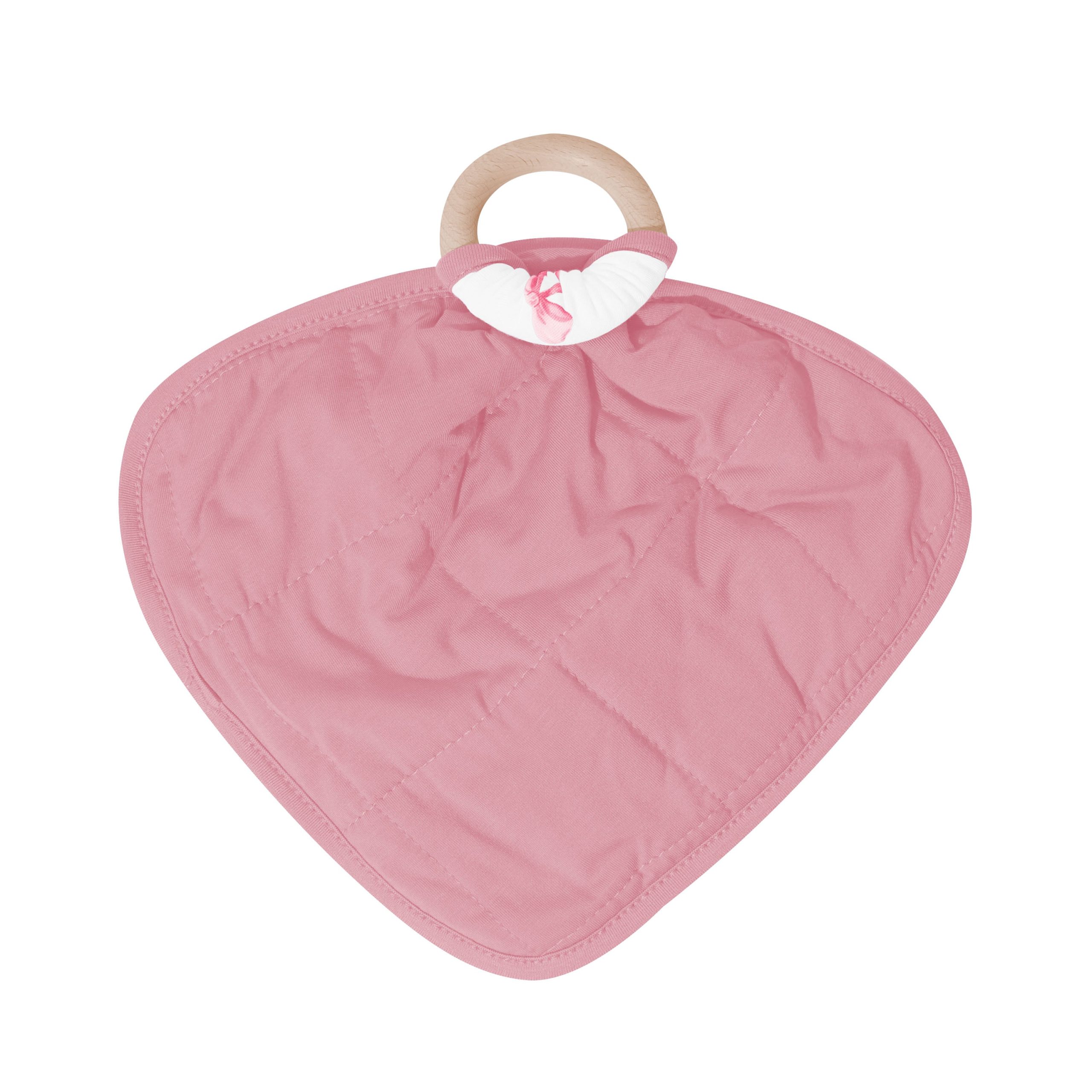 Lovey in Bow with Removable Wooden Teething Ring - Image 6
