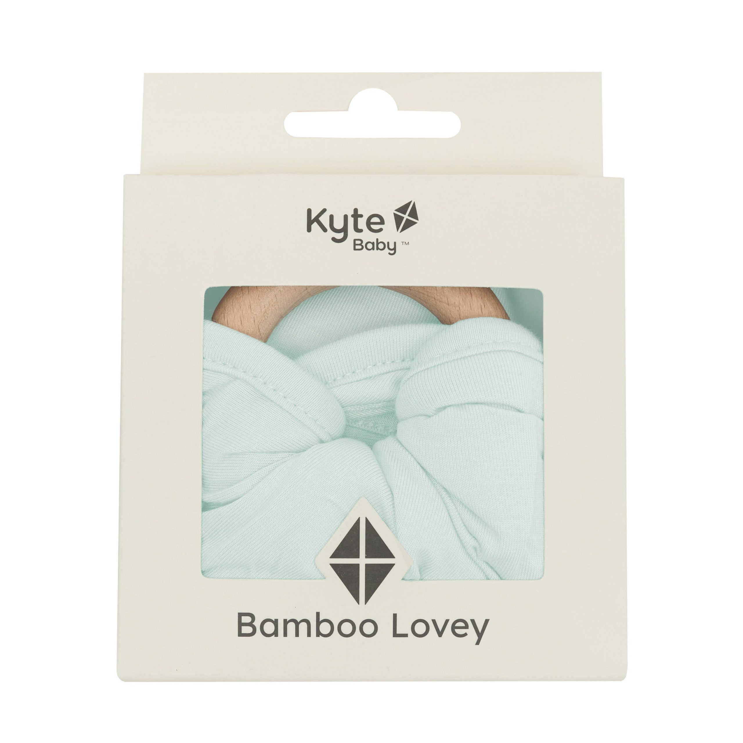 Lovey in Dew with Removable Wooden Teething Ring - Image 3