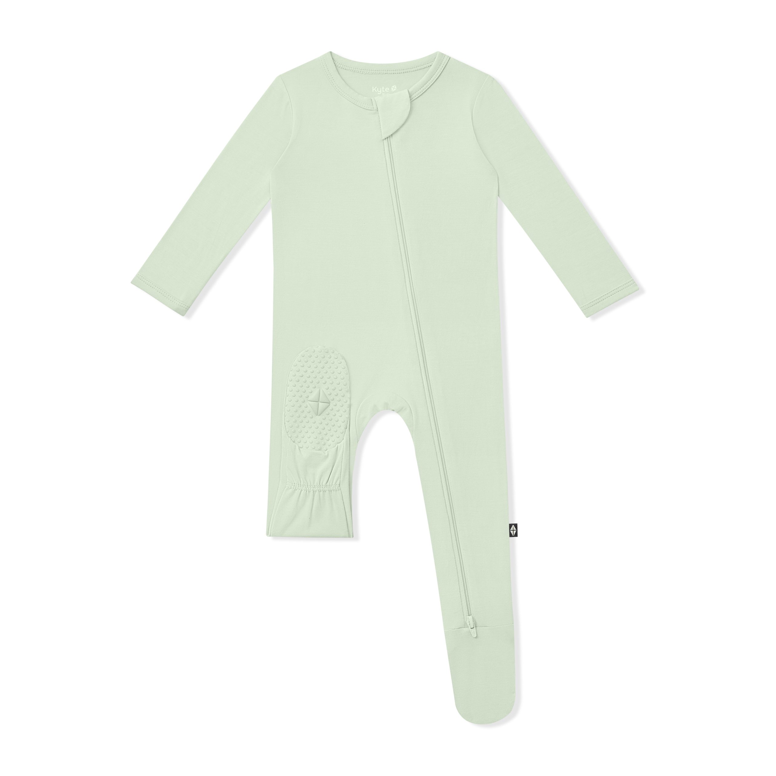Zippered Footie in Basil - Image 6