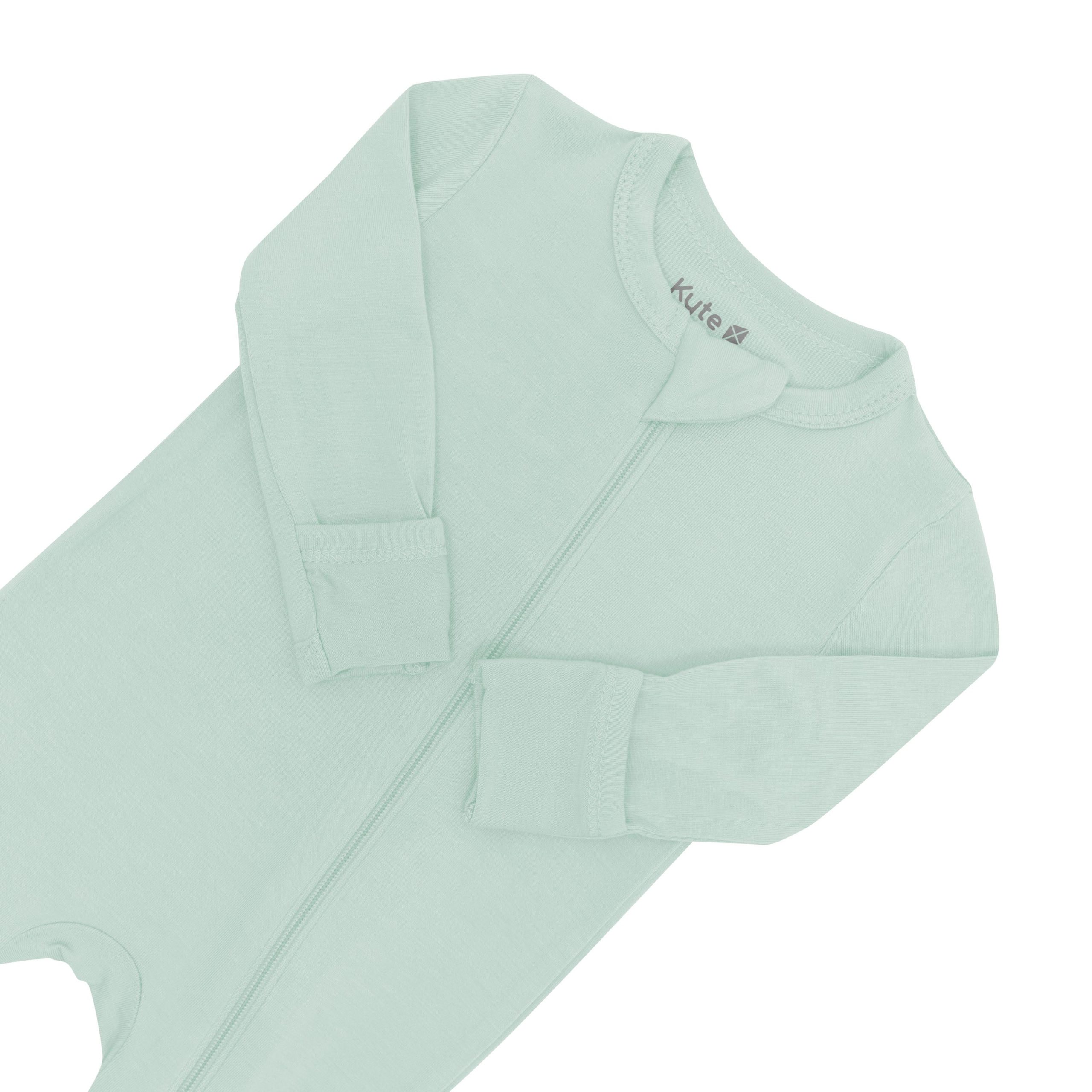 Zippered Romper in Sage - Image 5