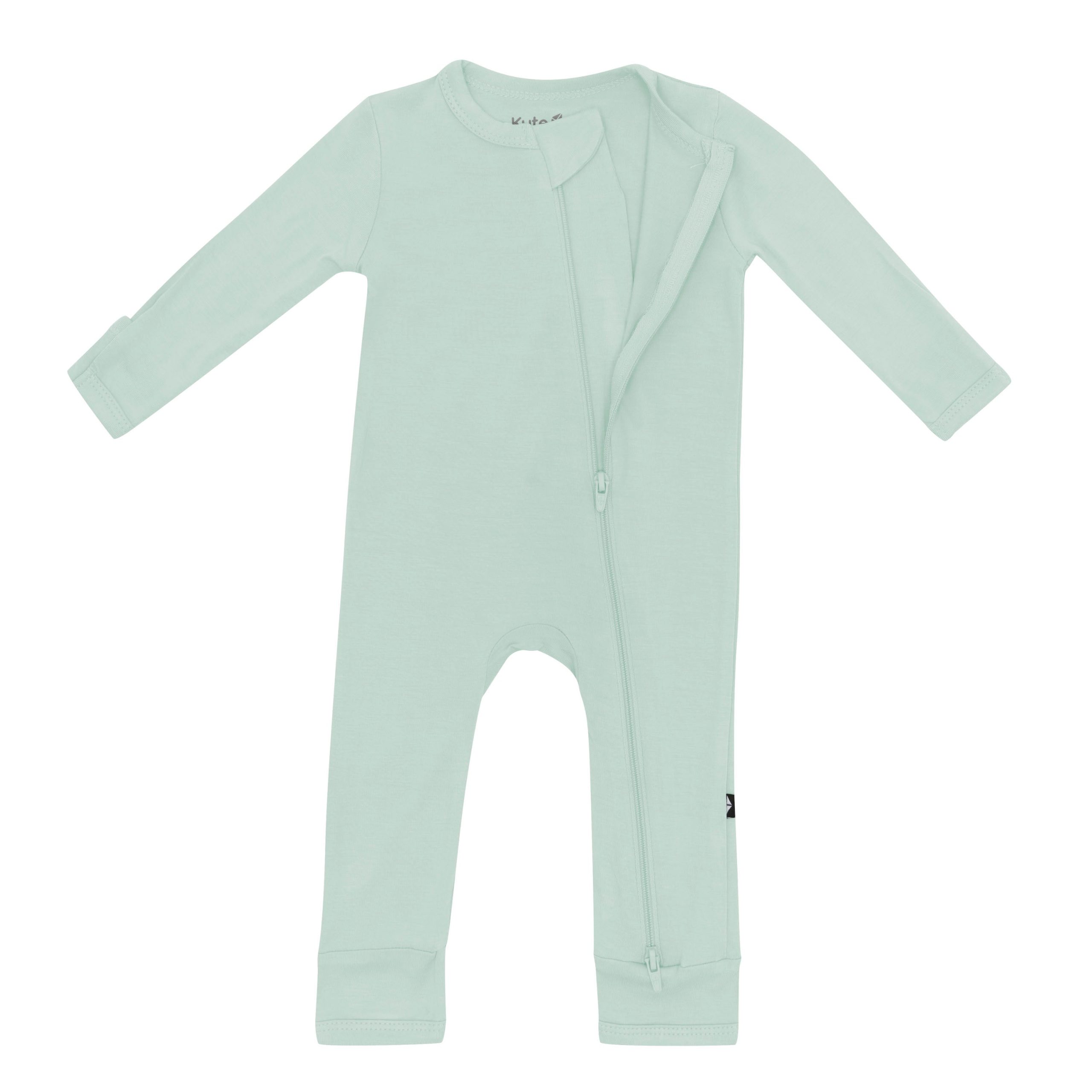 Zippered Romper in Sage - Image 4