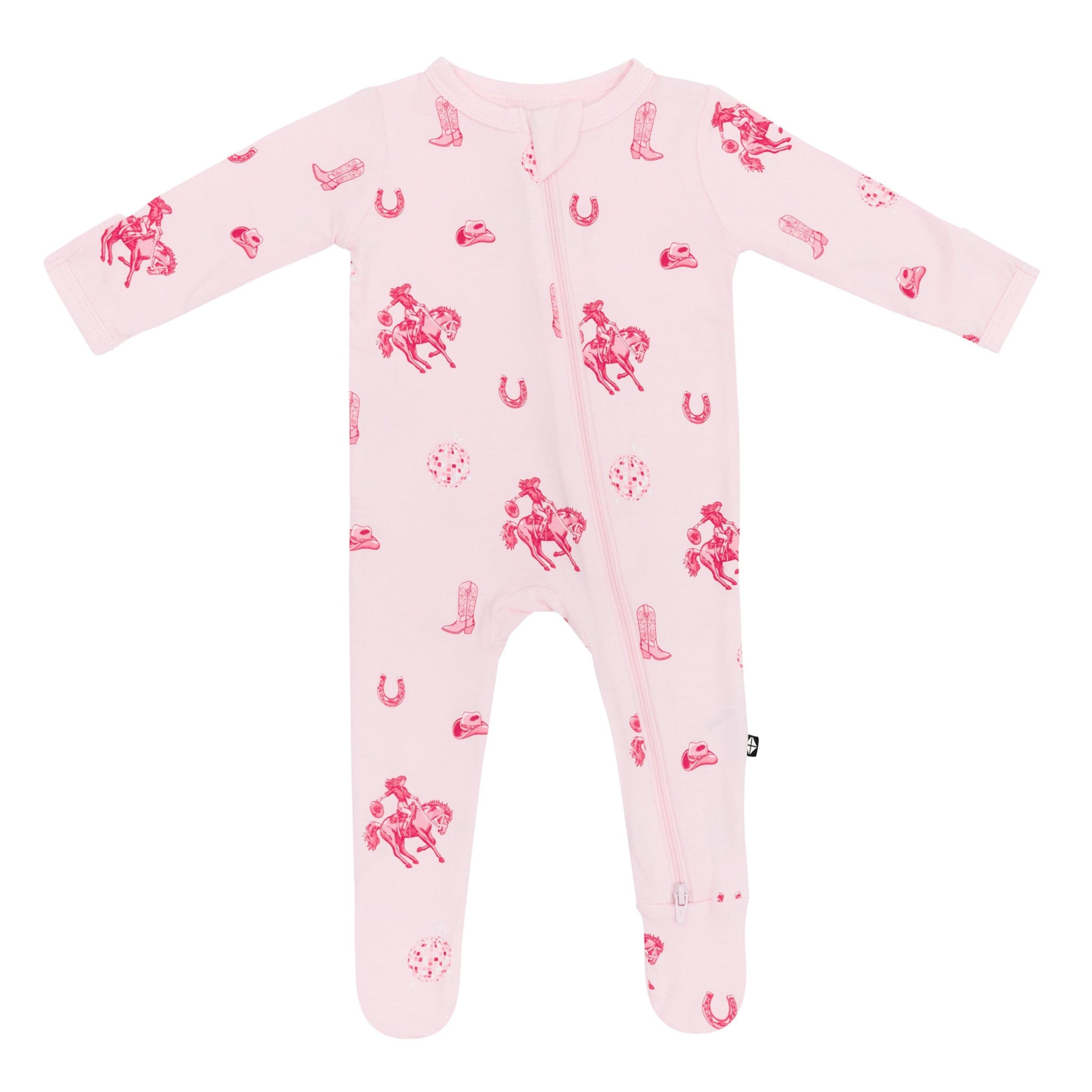 Zippered Footie in Disco Cowgirl - Image 2