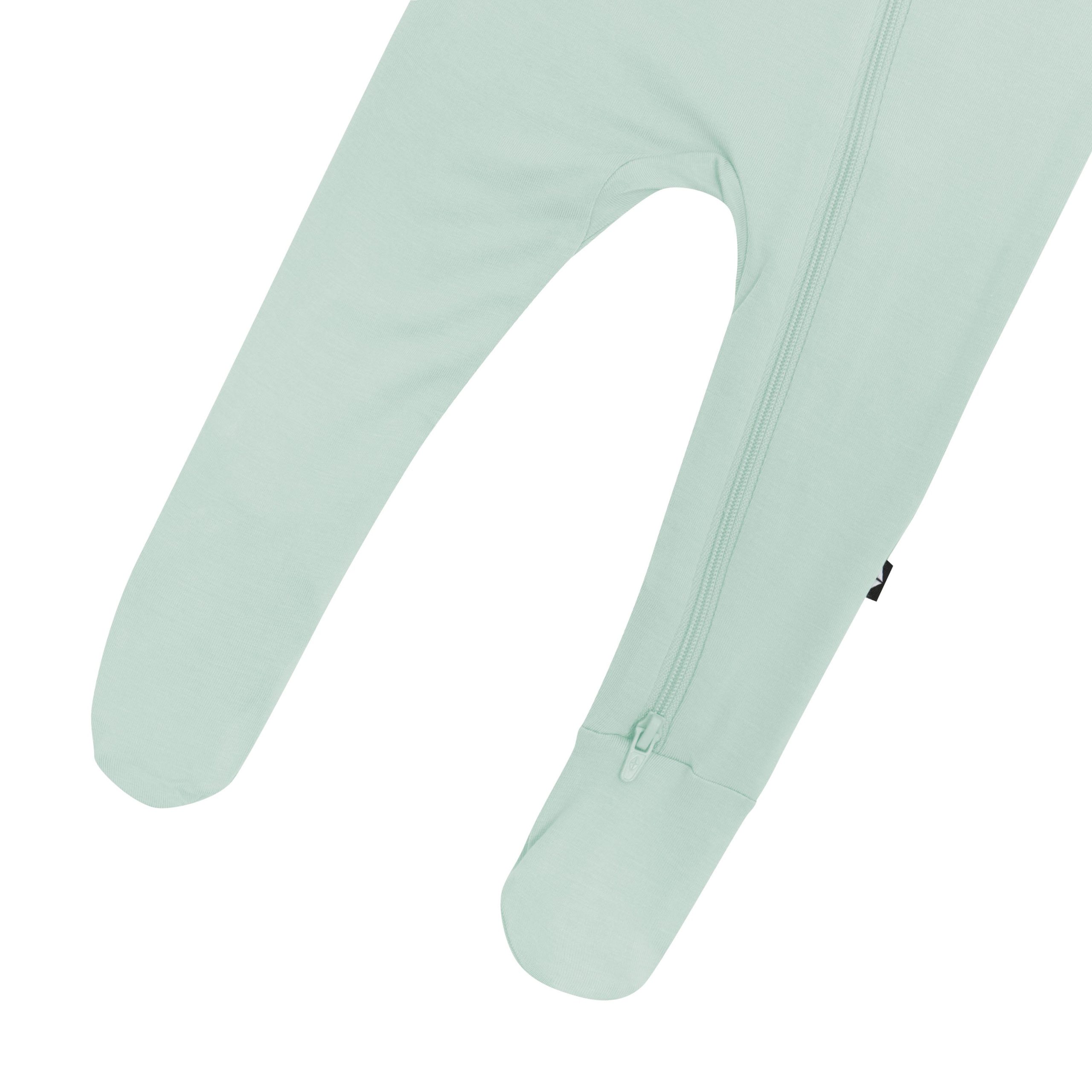 Zippered Footie in Sage - Image 12