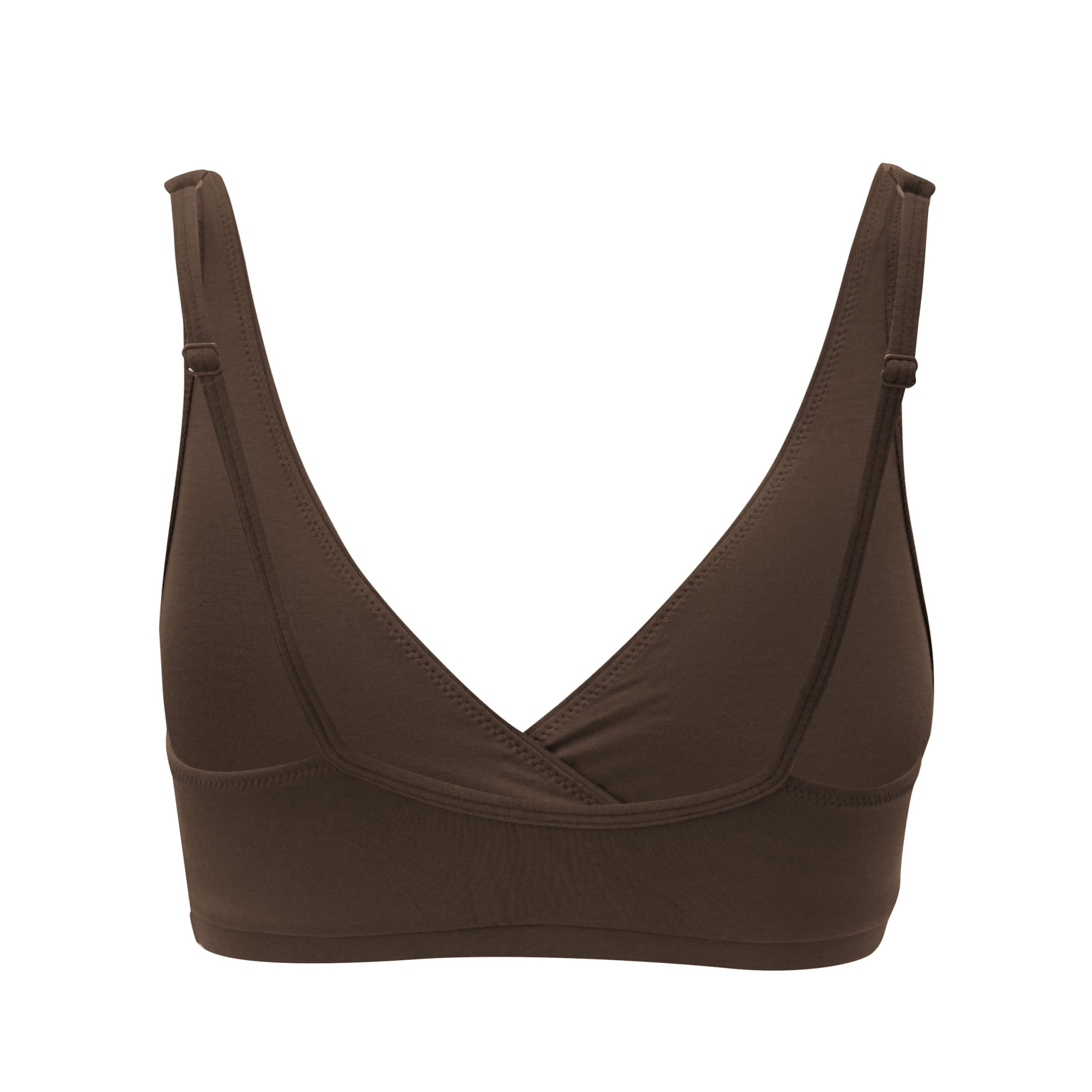 Women's Cross Front Bralette in Toffee - Image 4