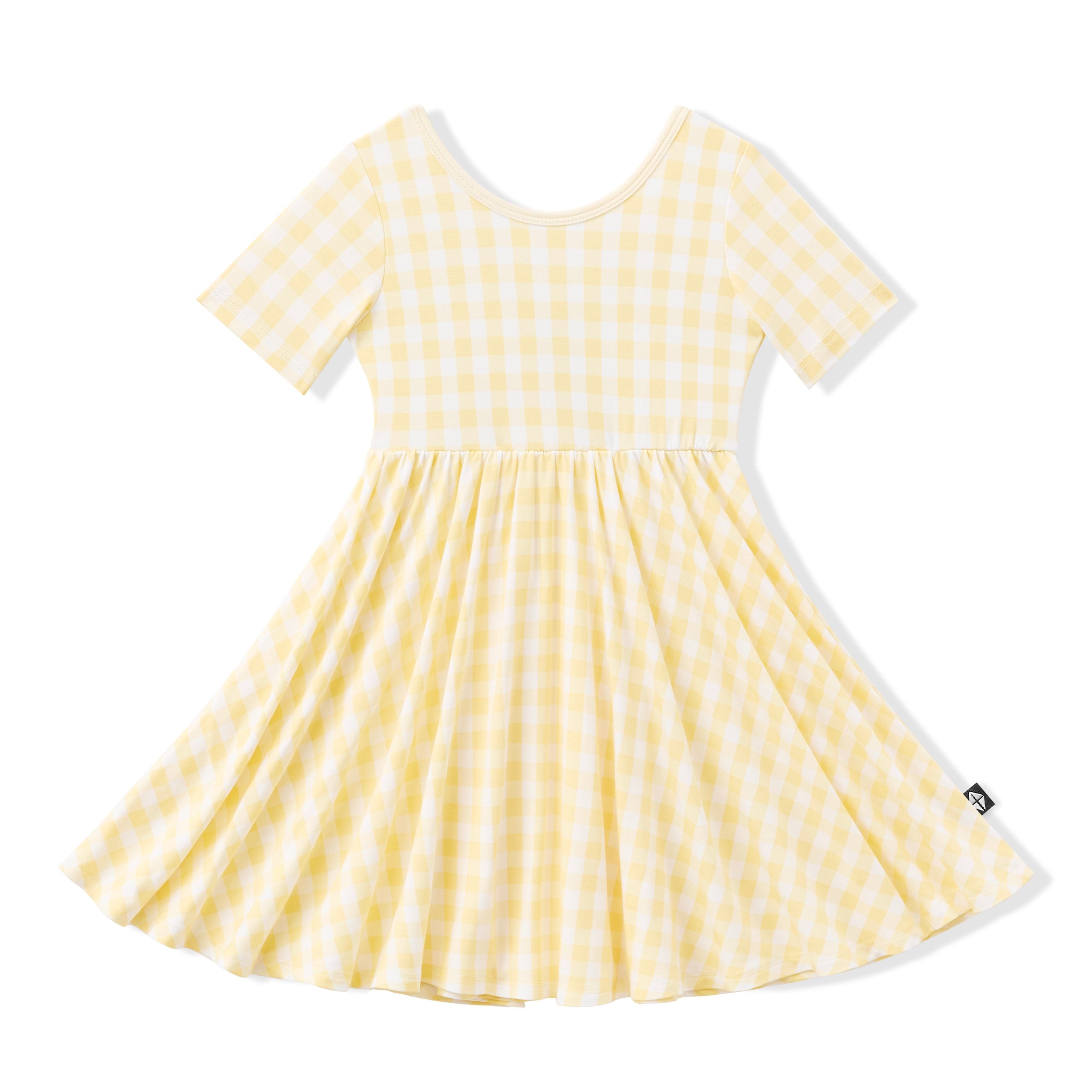 Twirl Dress in Gingham Chamomile - Image 2