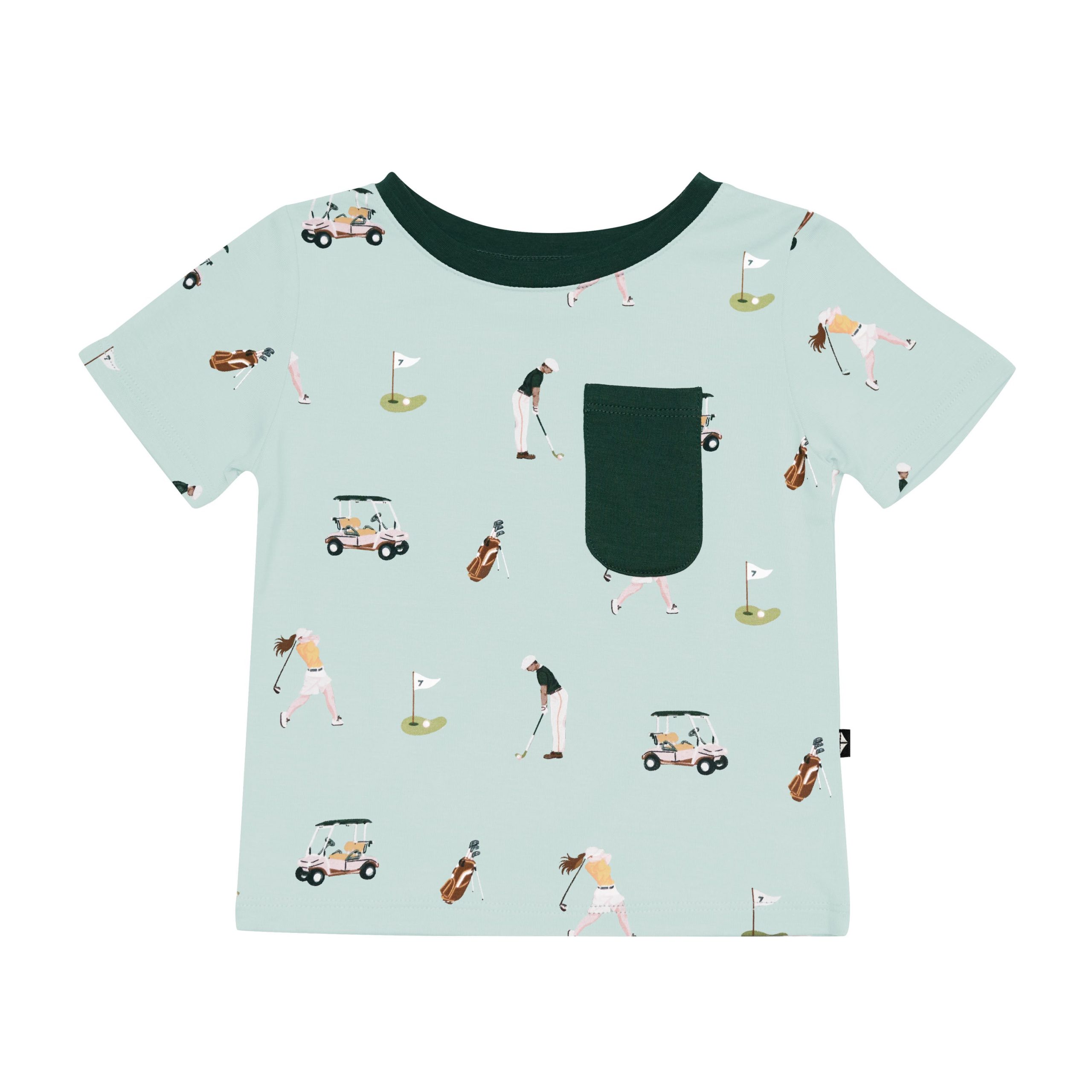 Toddler Crew Neck Tee in Golf - Image 2