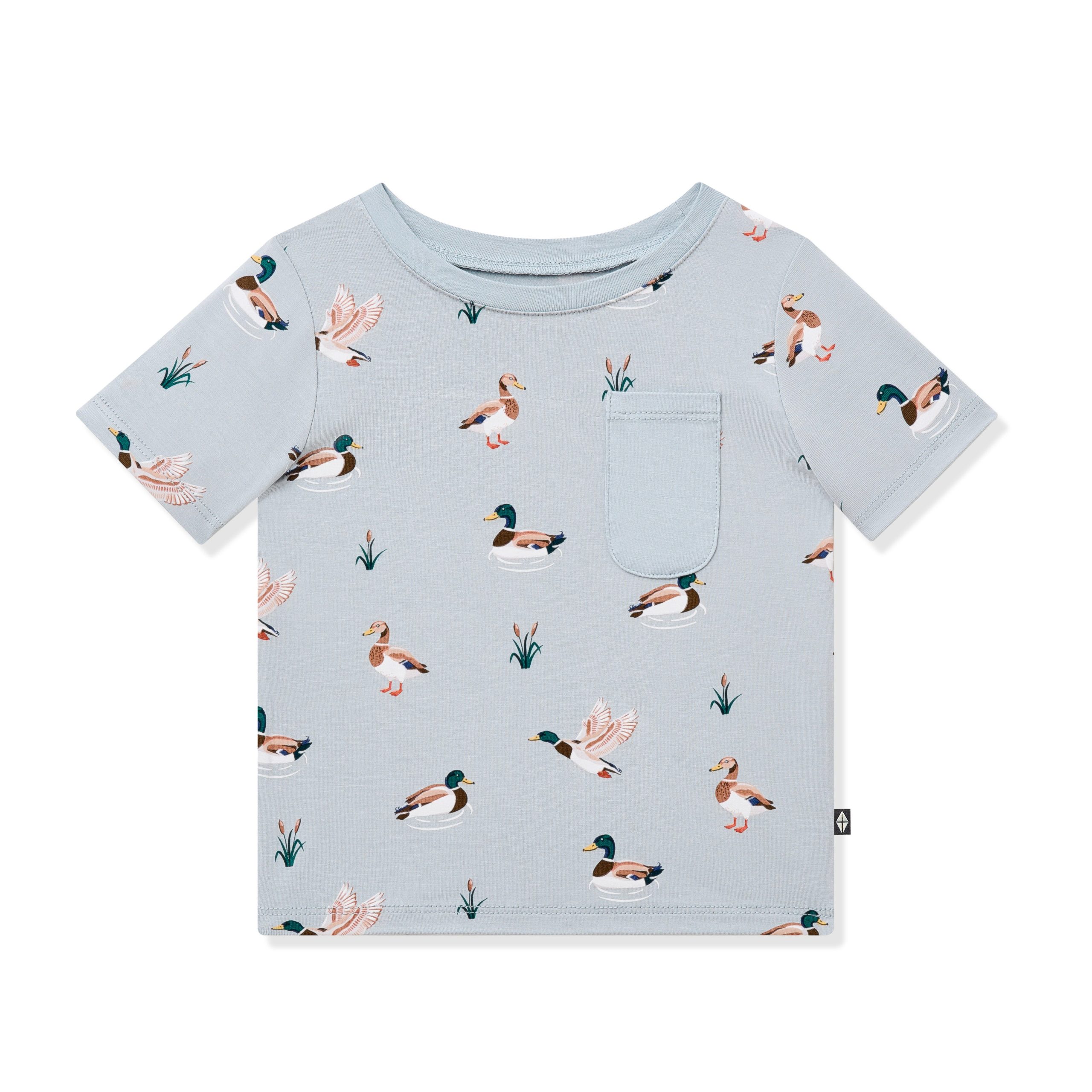 Toddler Crew Neck Tee in Mallard Duck - Image 2