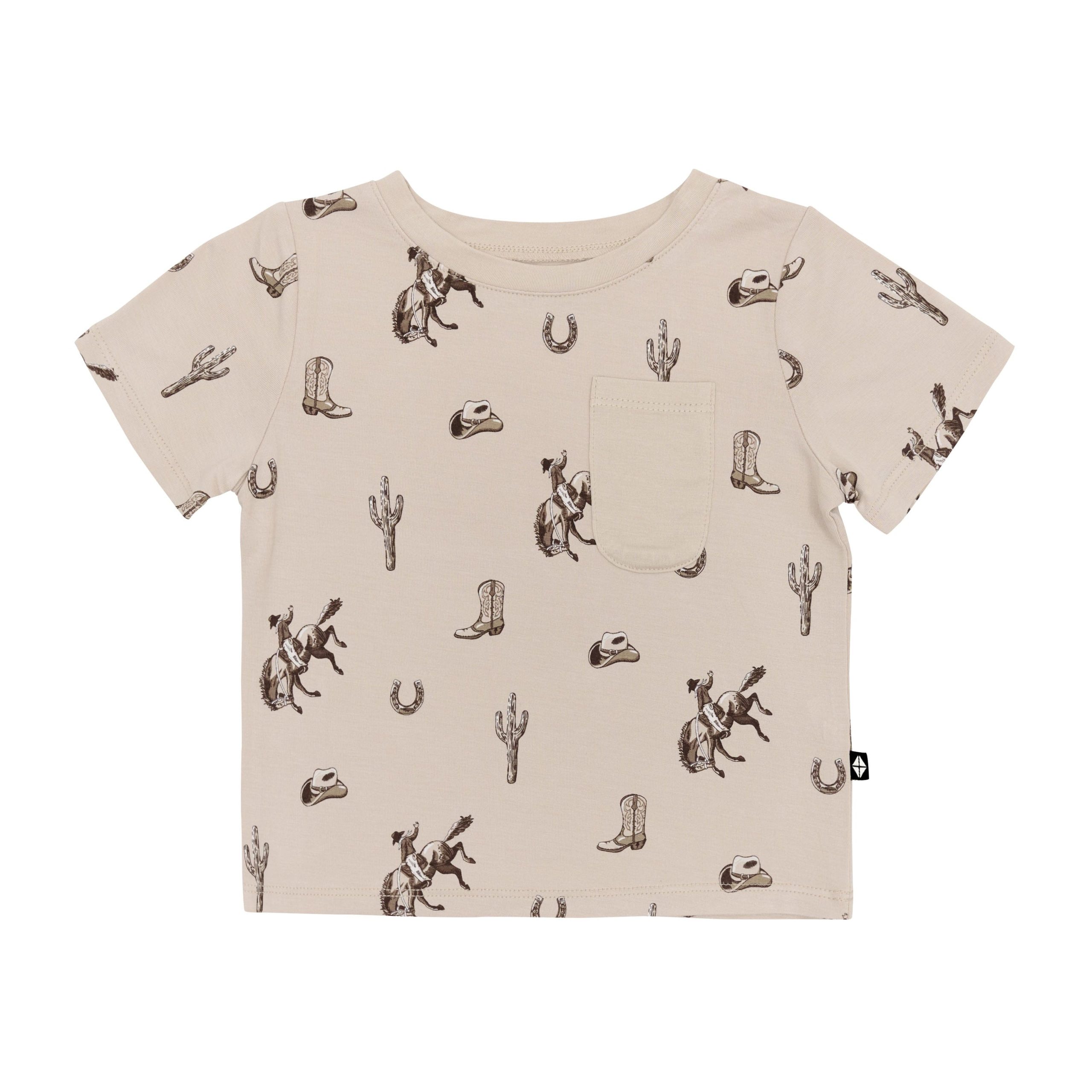 Toddler Crew Neck Tee in Classic Cowboy - Image 2