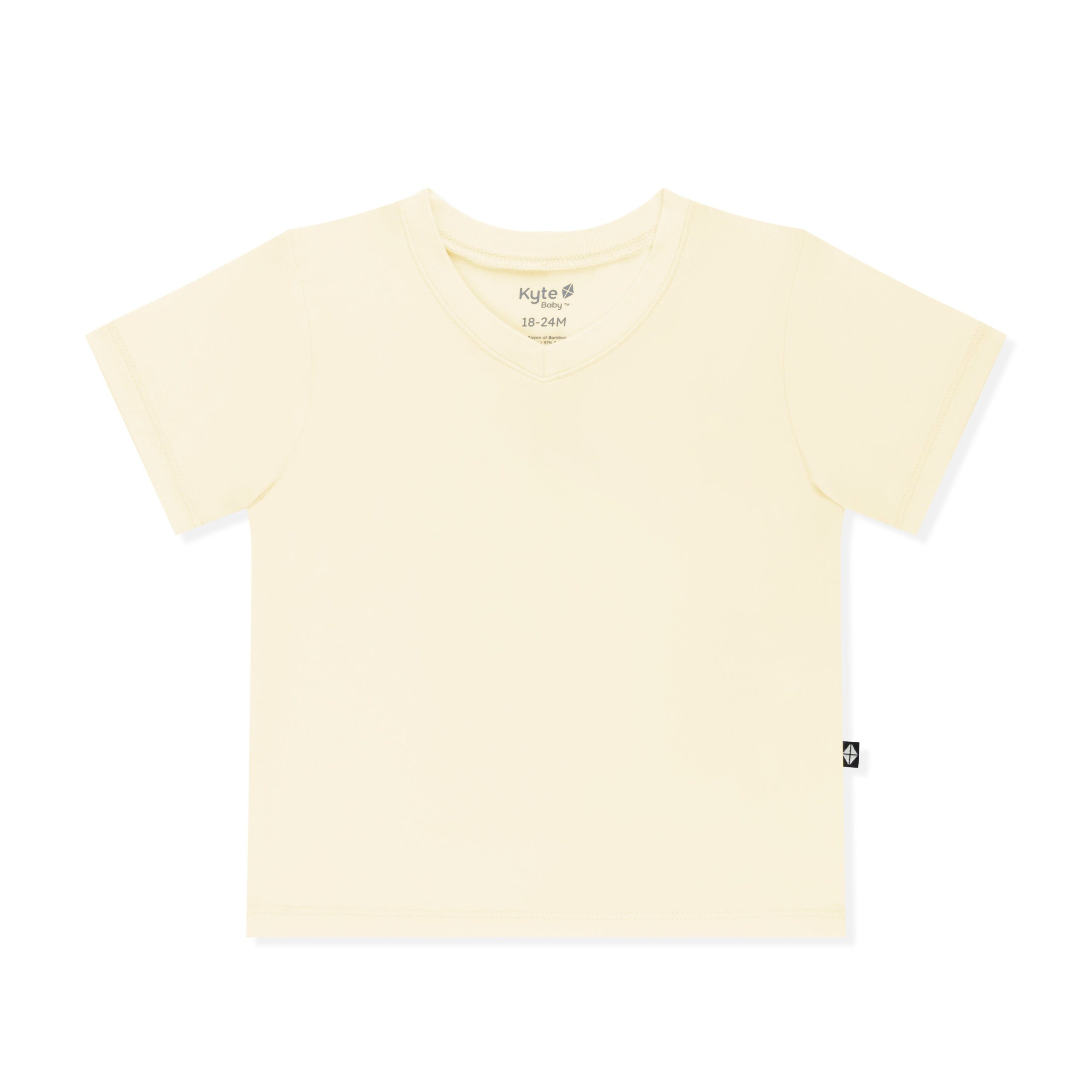 Toddler V-Neck Tee in Chamomile - Image 2