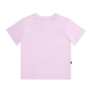 Toddler V-Neck Tee in Thistle