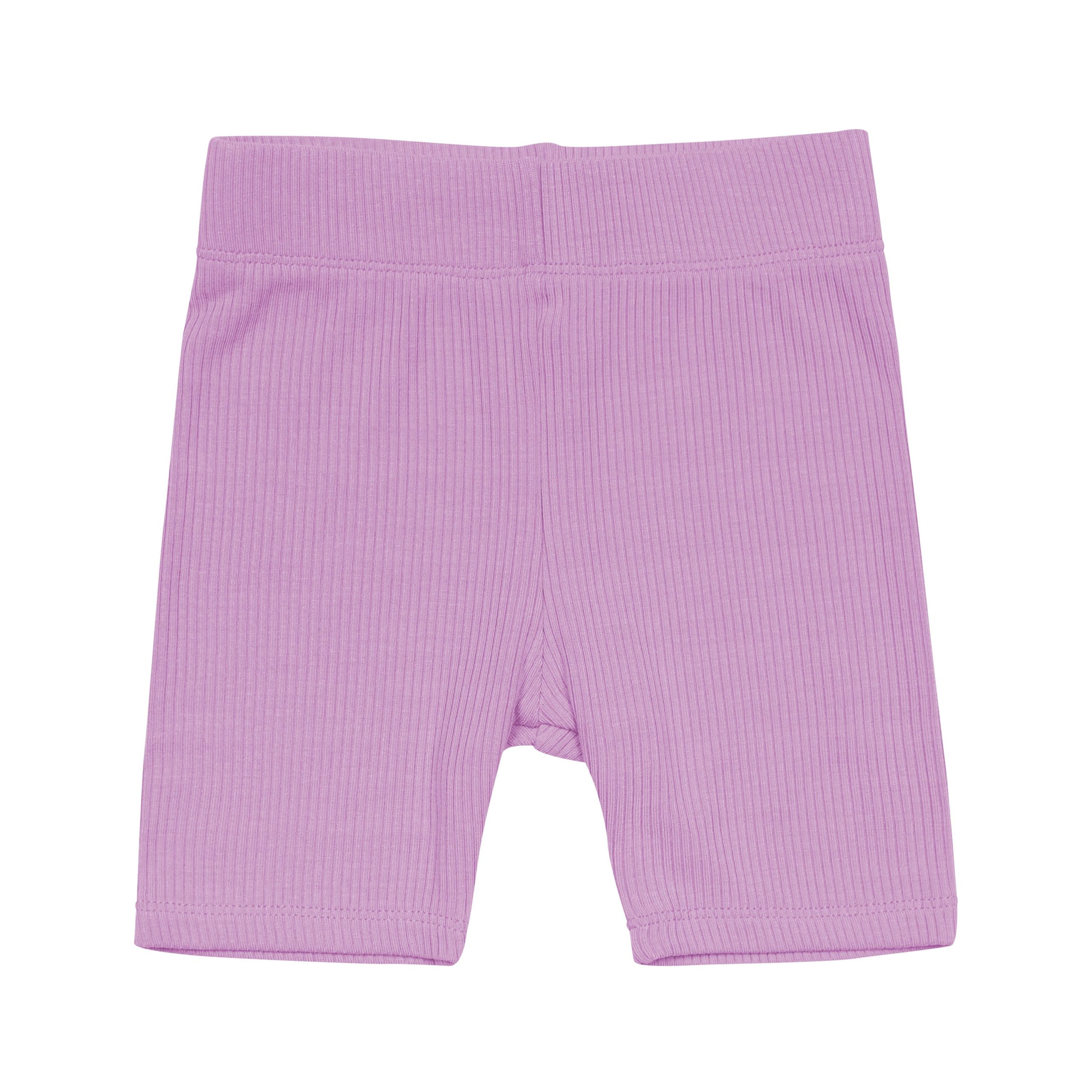 Ribbed Toddler Biker Shorts in Poi - Image 2