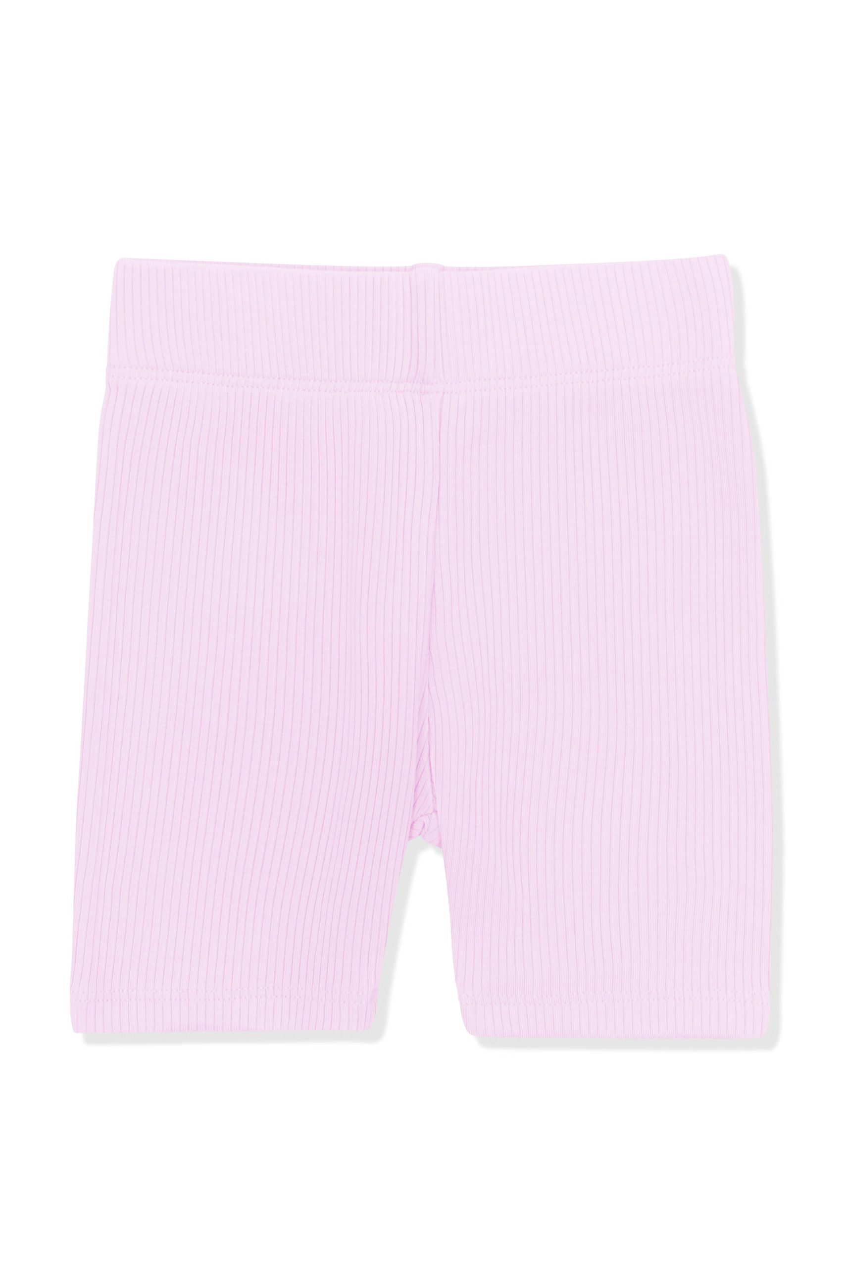 Ribbed Toddler Biker Shorts in Thistle - Image 2