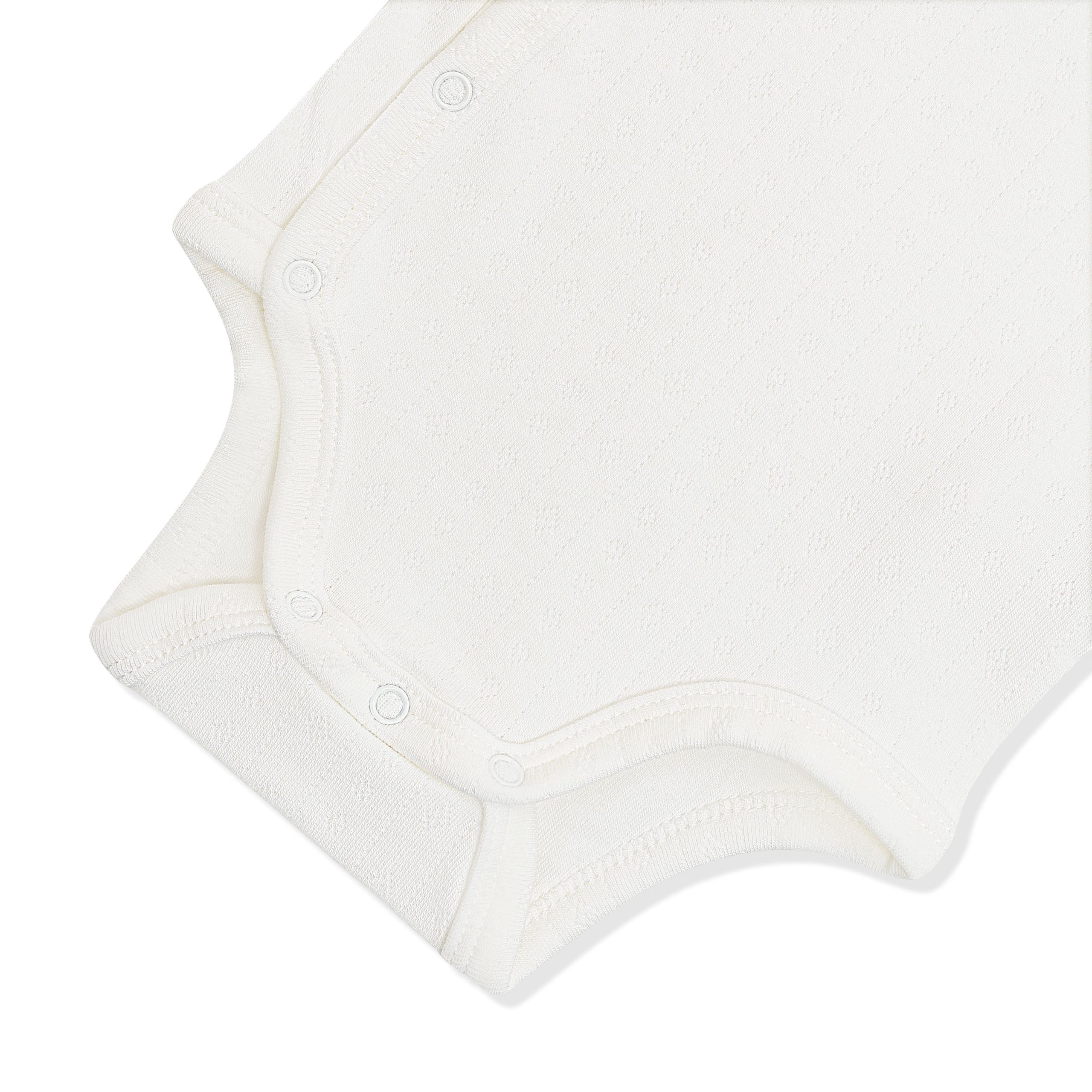Pointelle Kimono Bodysuit in Cloud - Image 6